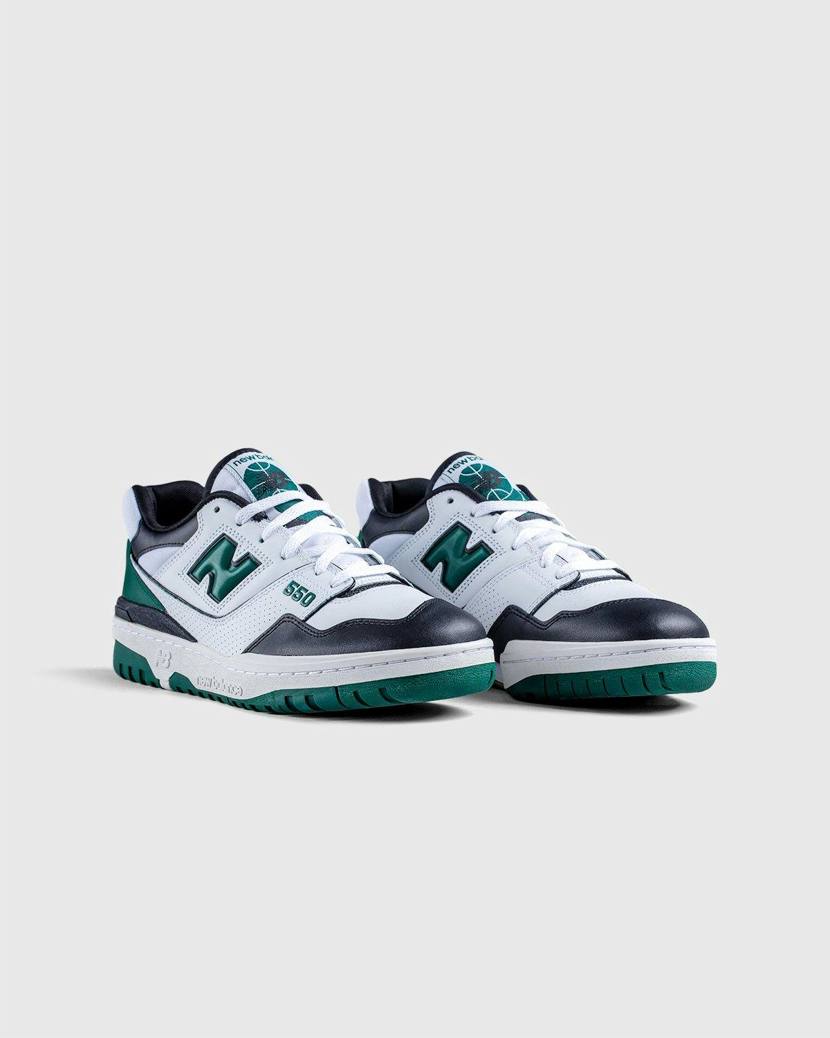 New Balance - BB550LE1 White Black Green - Footwear - White - Image 4