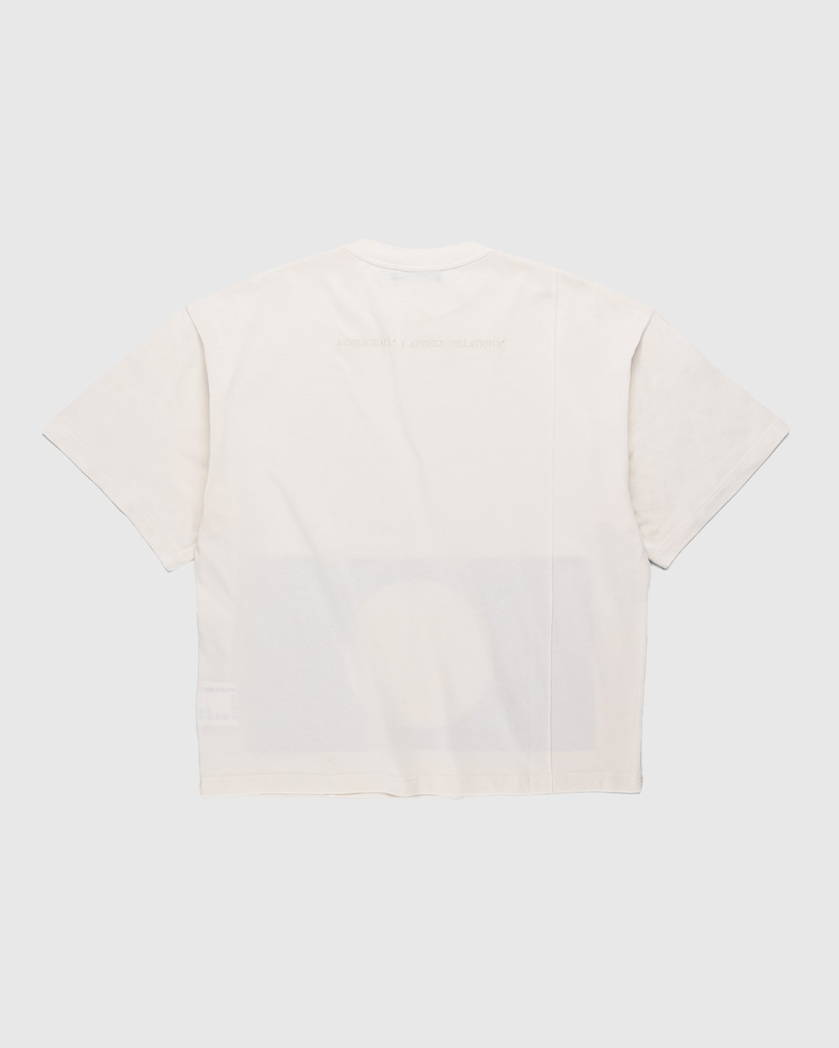 A-Cold-Wall* - Hemisphere Print T-Shirt Warm White - Clothing - White - Image 2