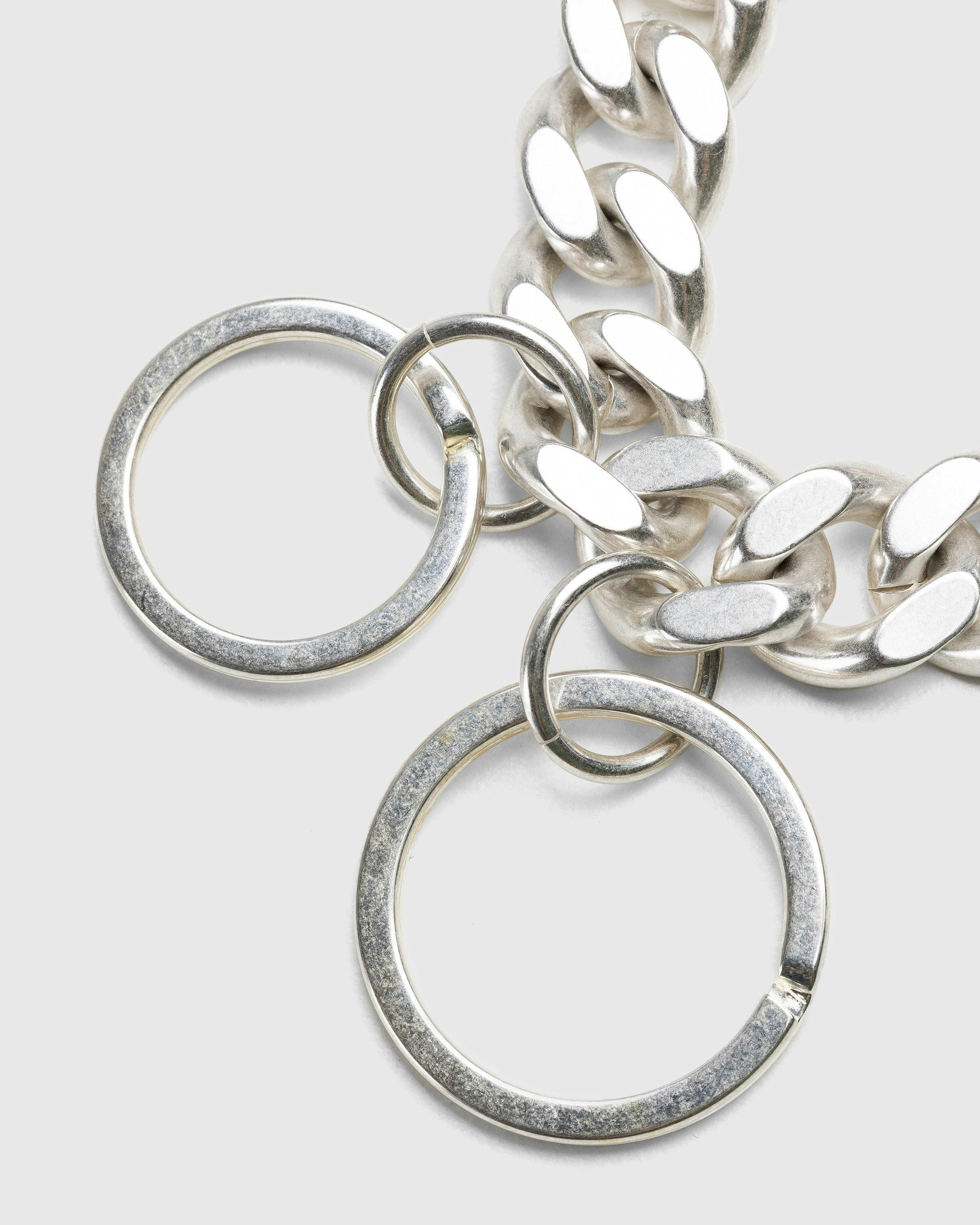 Jil Sander - Chain Link Key Ring Silver - Accessories - Silver - Image 2