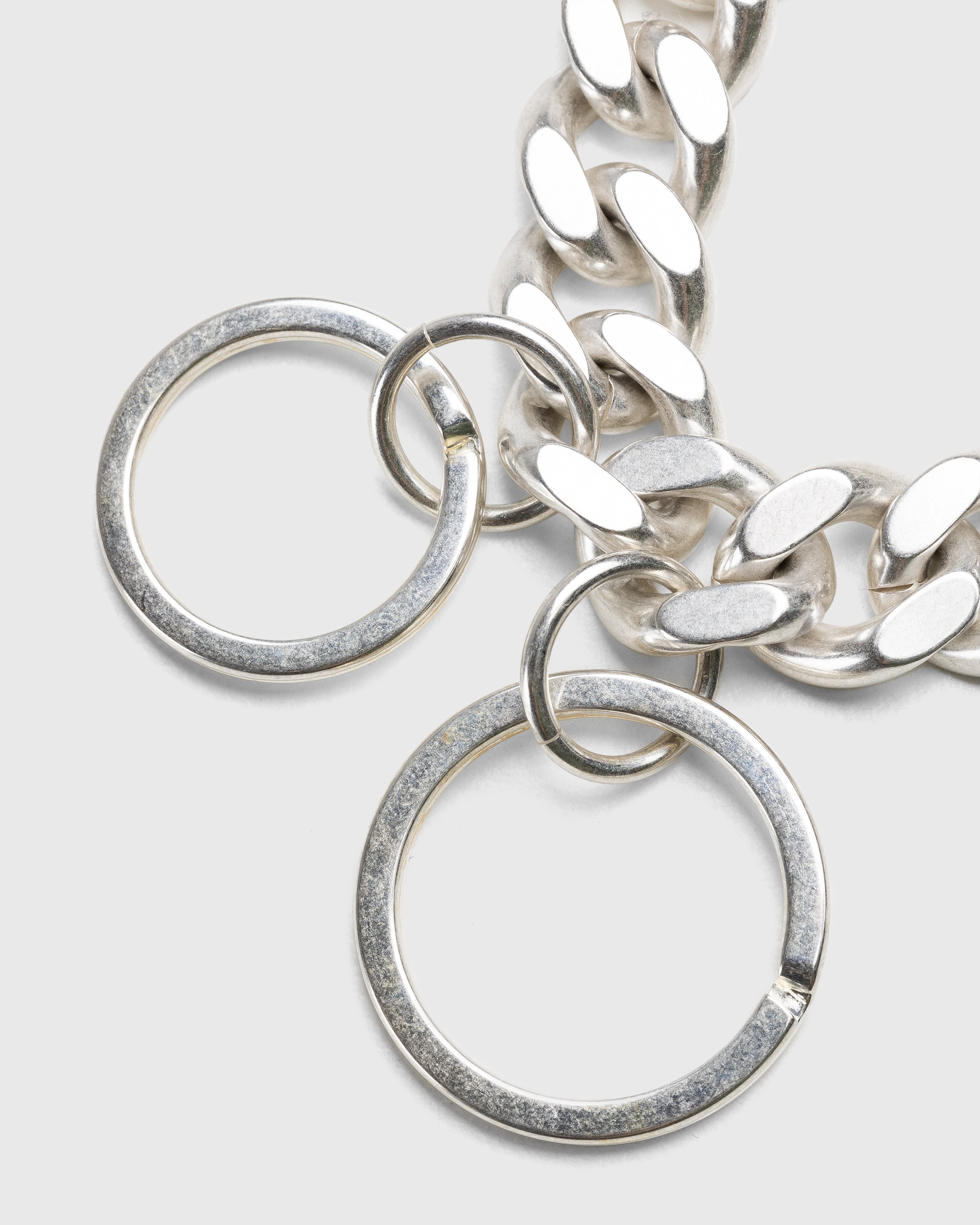 Jil Sander - Chain Link Key Ring Silver - Accessories - Silver - Image 2