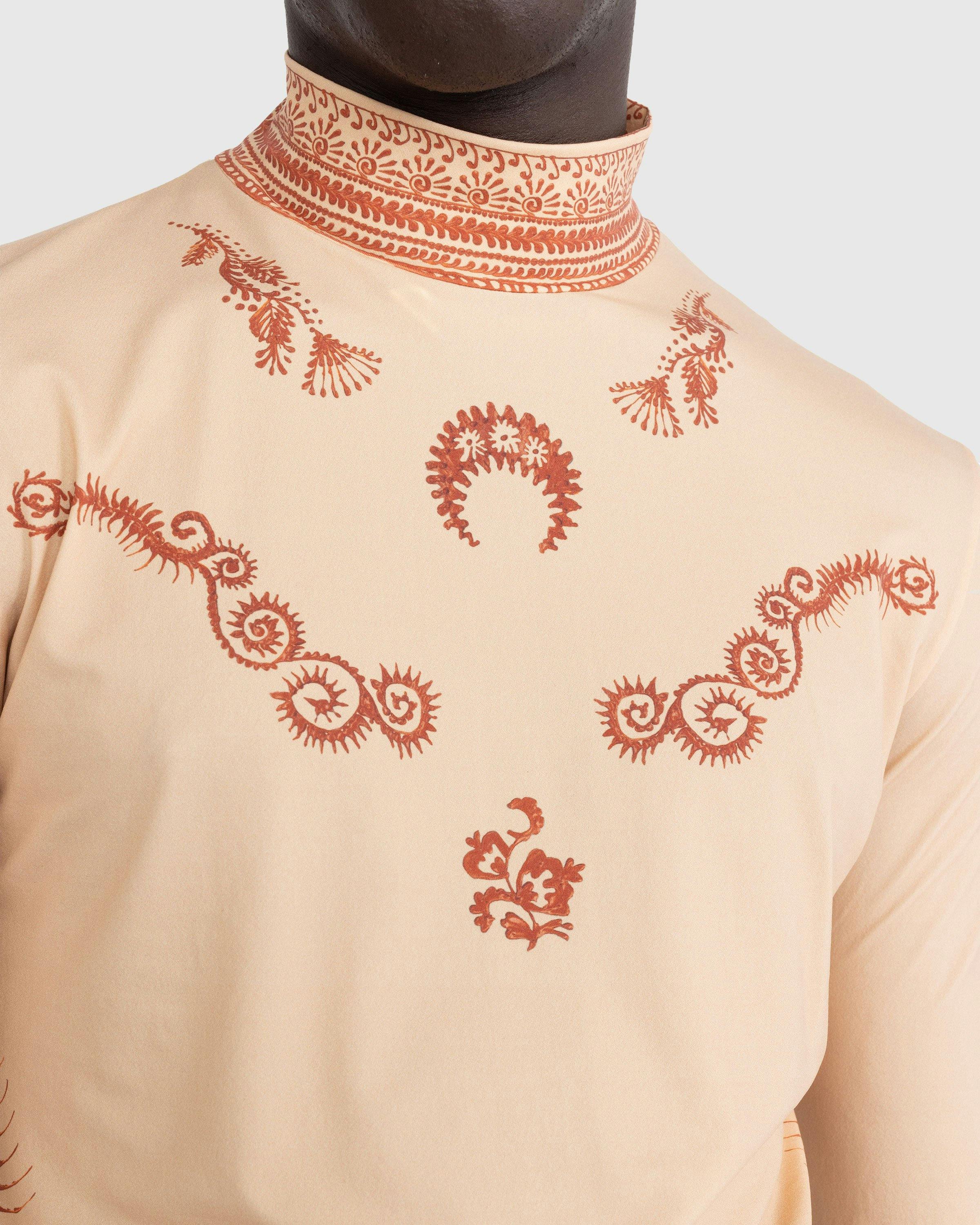 Marine Serre - REGENERATED HENNA PRINT SECOND SKIN TOP - Clothing - undefined - Image 5