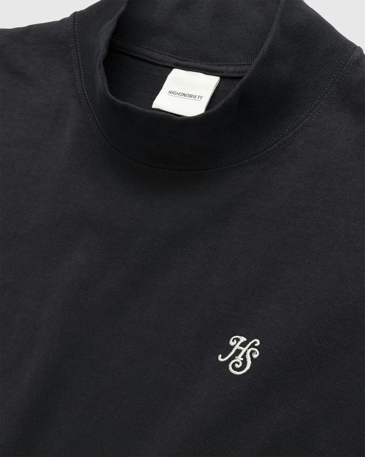 Highsnobiety - Heavy Logo Staples Mock Neck Black - Clothing - Black - Image 3