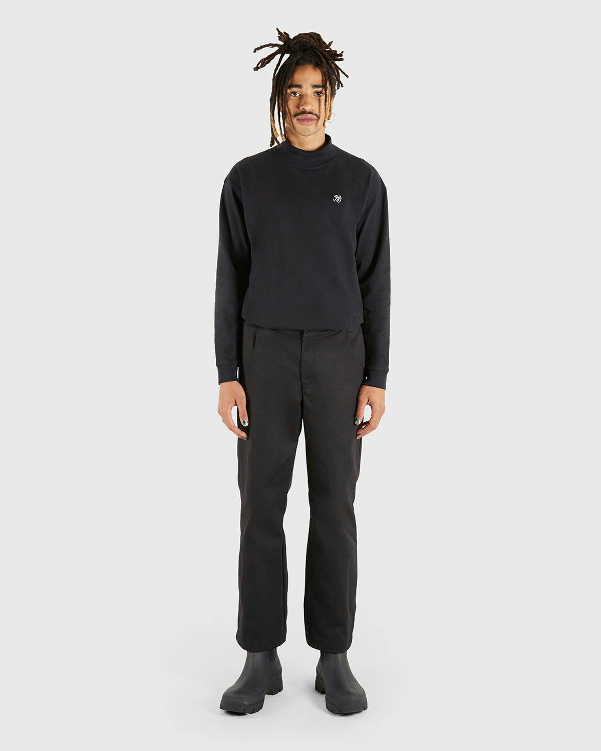 Highsnobiety - Heavy Logo Staples Mock Neck Black - Clothing - Black - Image 5