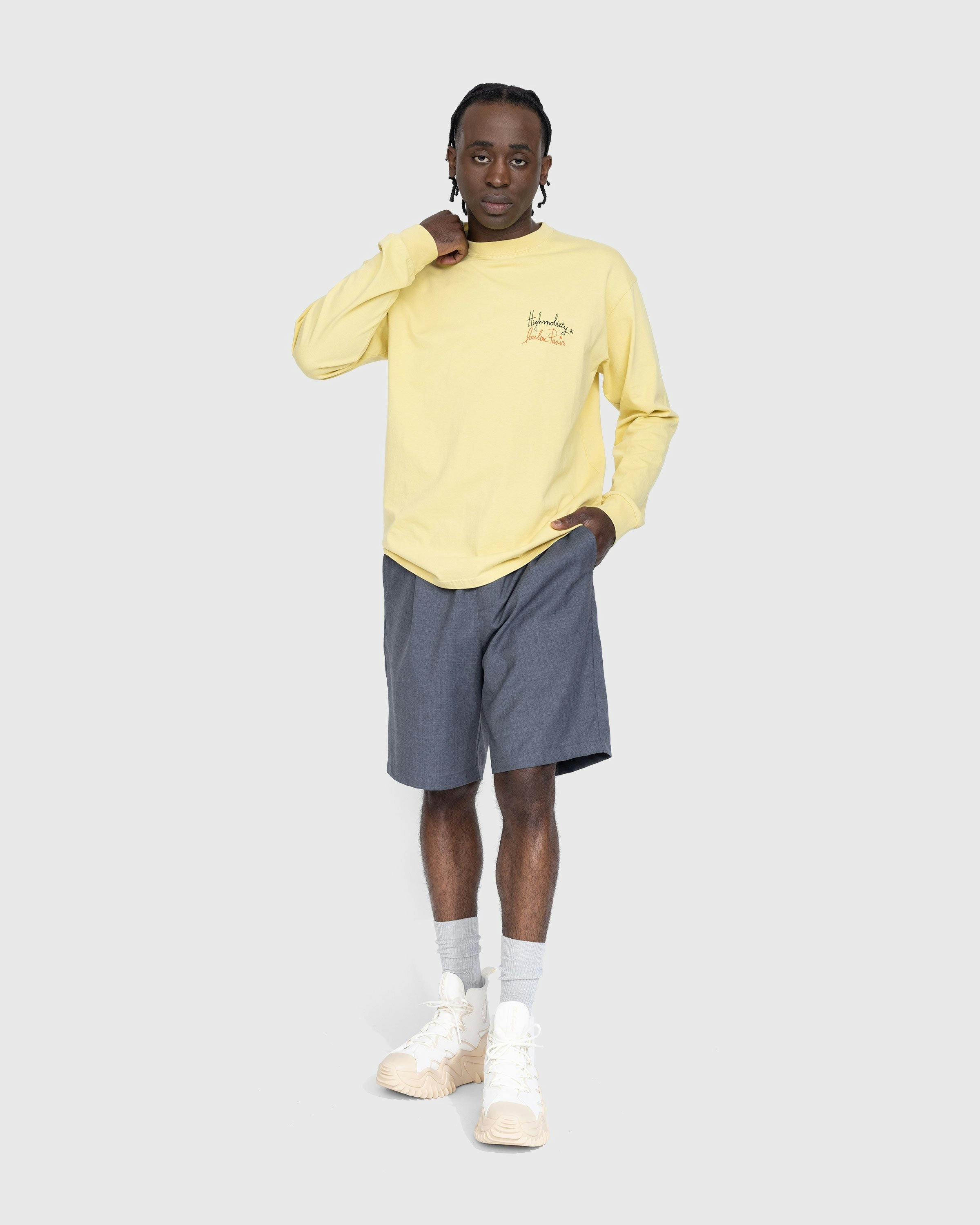 Loulou Paris x Highsnobiety - Long Sleeve T-Shirt Lemon - Clothing - Yellow - Image 5