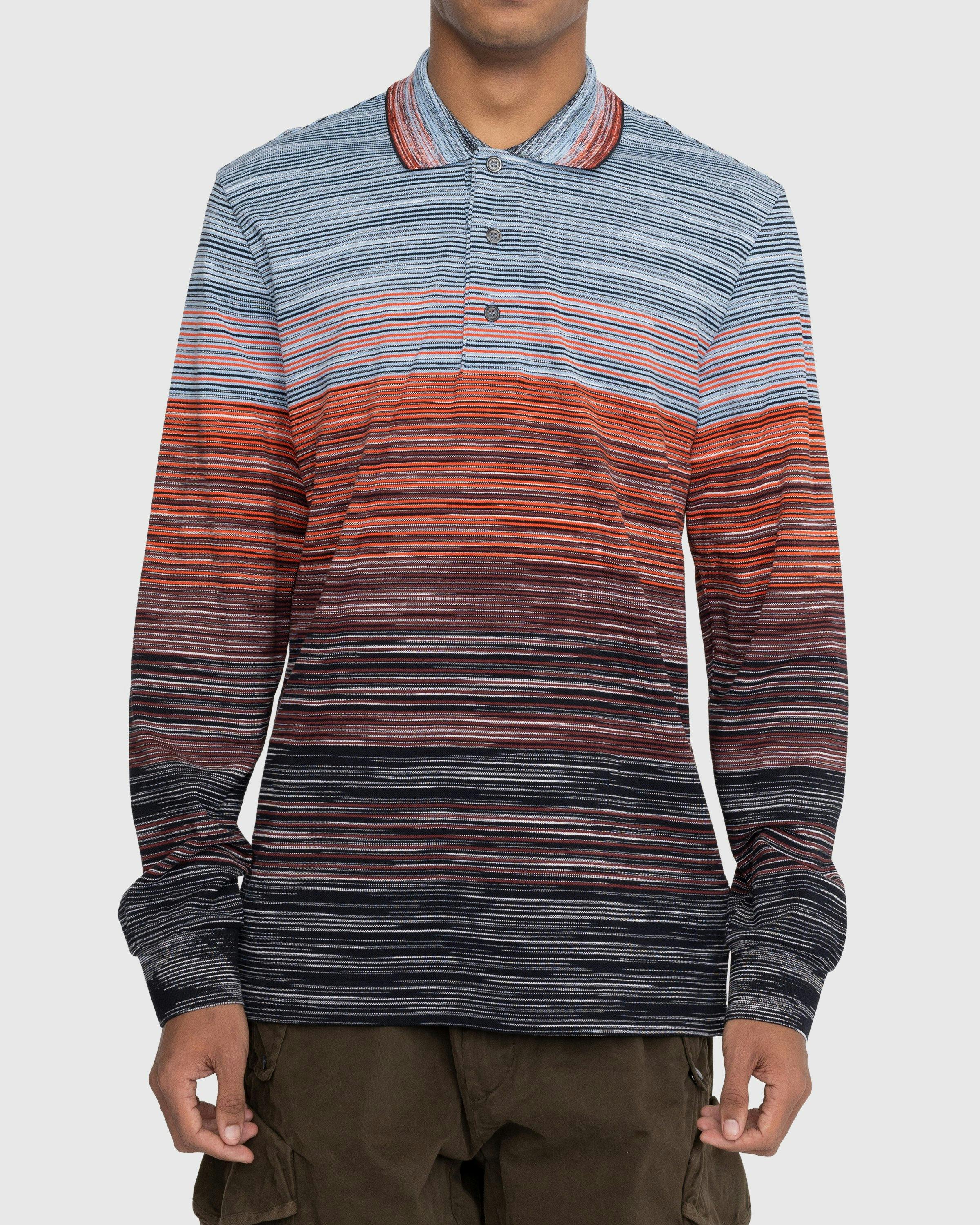 Missoni - Pattern Long-Sleeve Polo Multi - Clothing - Multi - Image 2