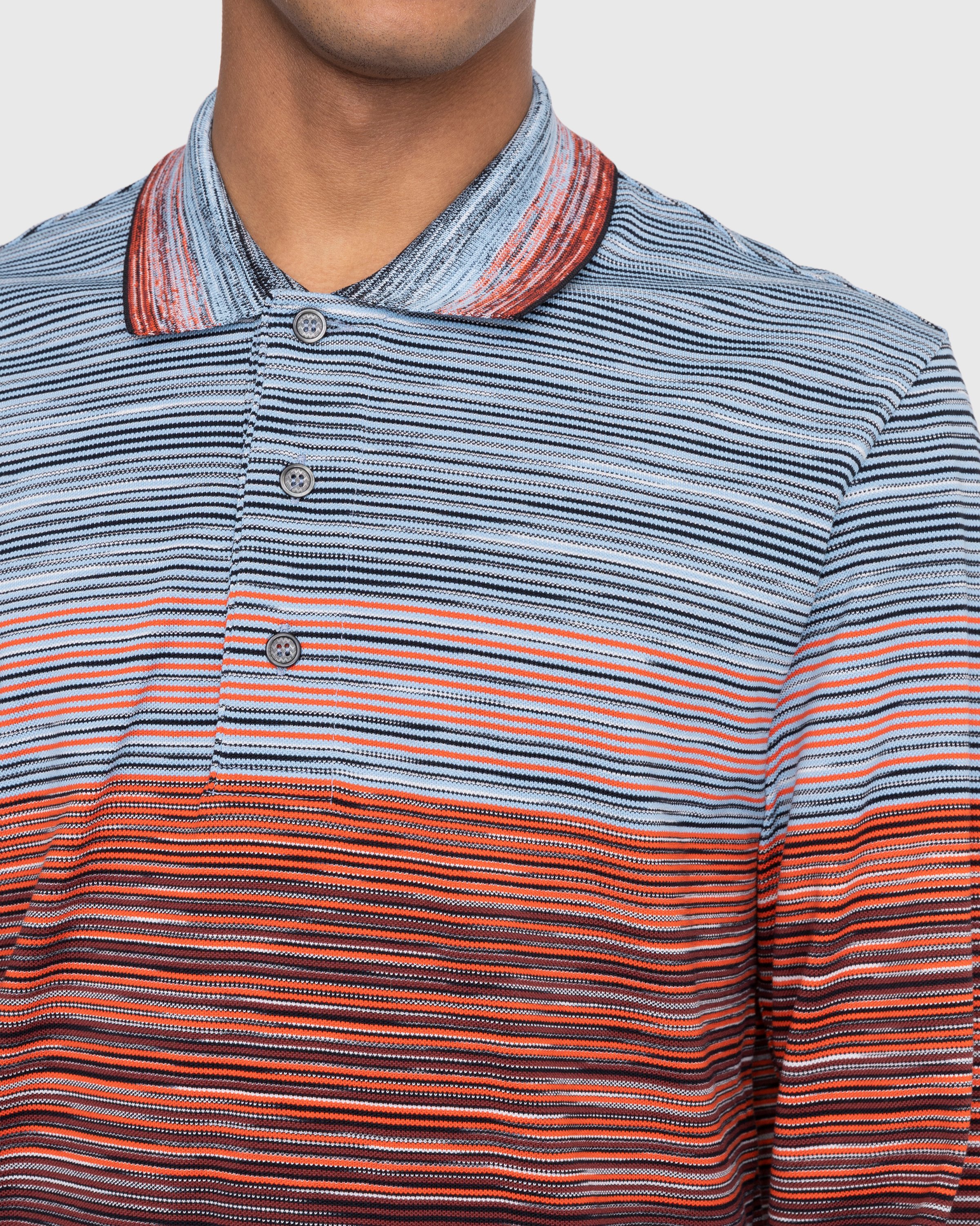 Missoni - Pattern Long-Sleeve Polo Multi - Clothing - Multi - Image 5