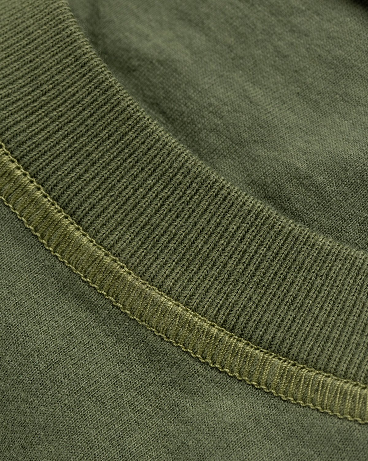 Stone Island - 21857 Garment-Dyed Fissato T-Shirt Olive Green - Clothing - Green - Image 6