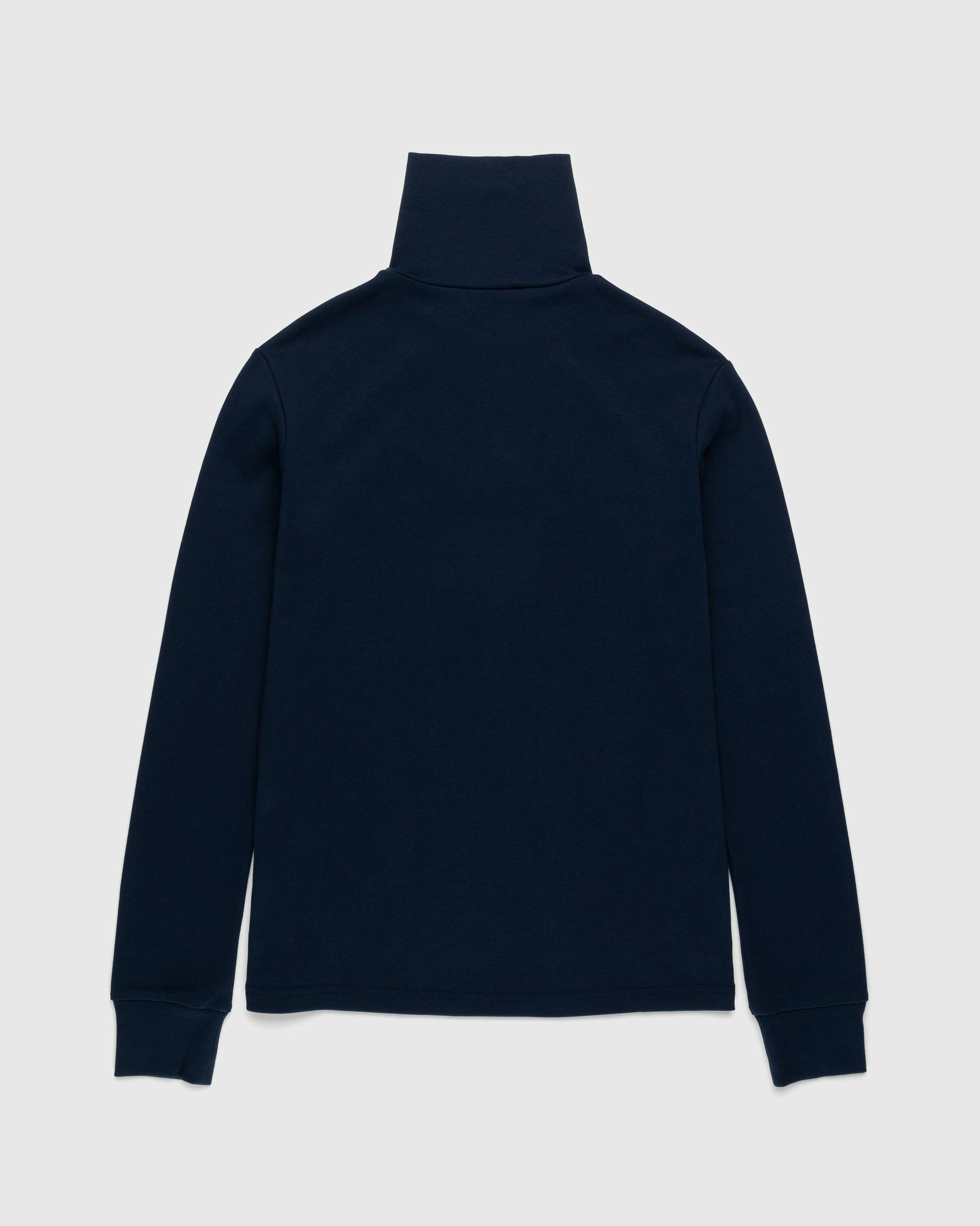 Wales Bonner - Jazz Quarter-Zip Top Navy - Clothing - Blue - Image 2