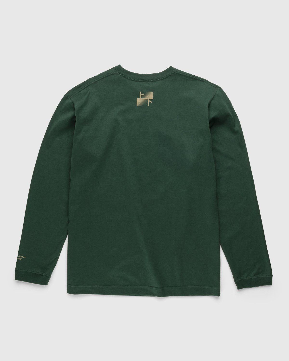 And Wander - Up Down Graphic LS Tee Green - Clothing - Green - Image 2