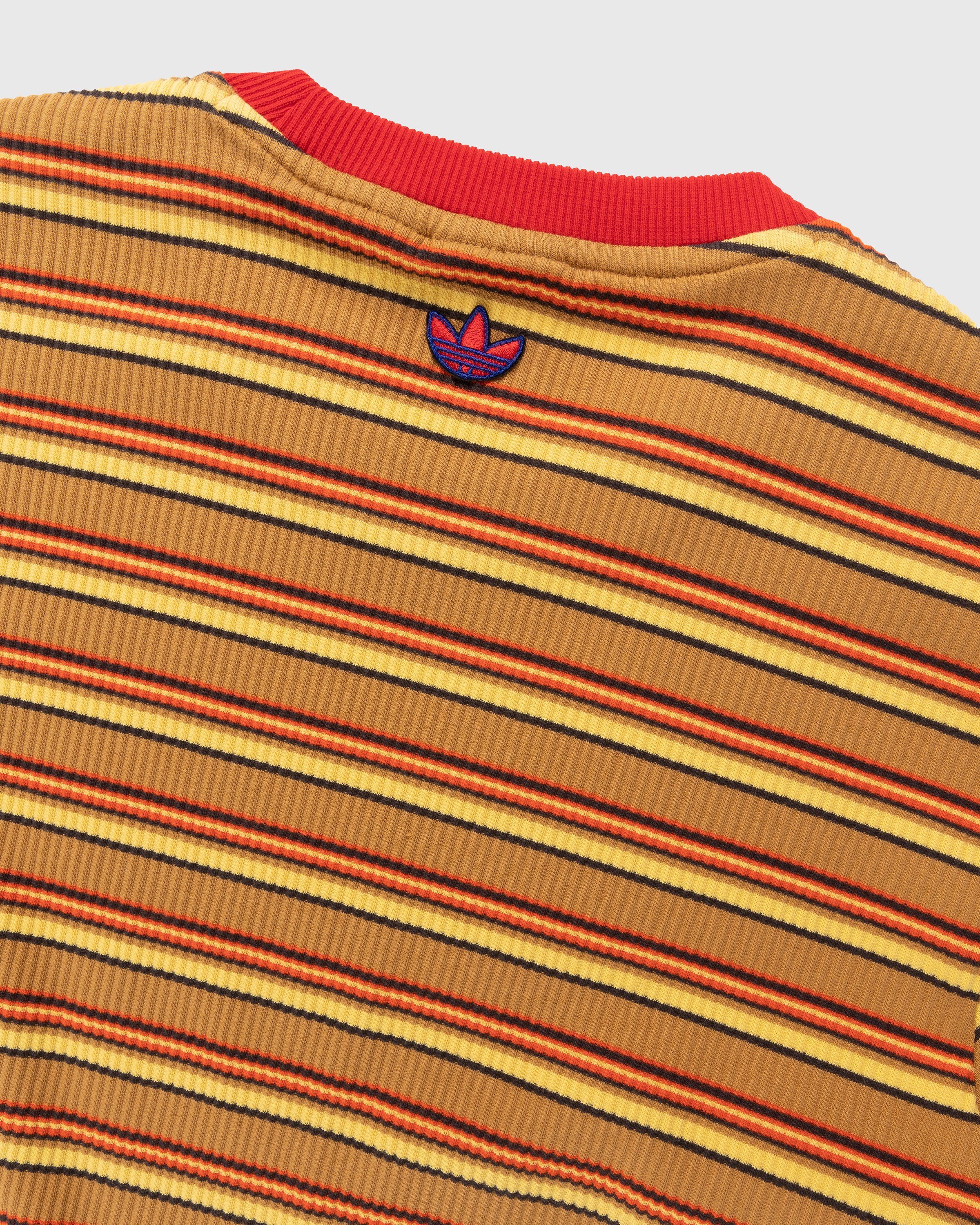 Adidas x Wales Bonner - WB Striped Longsleeve St Fade Gold/Scarlet - Clothing - Red - Image 6