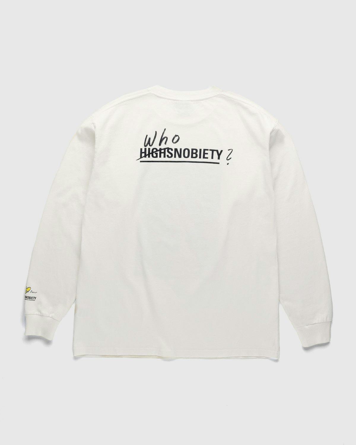 Simon Fujiwara x Highsnobiety - Mona Lisa Longsleeve White - Clothing - White - Image 2