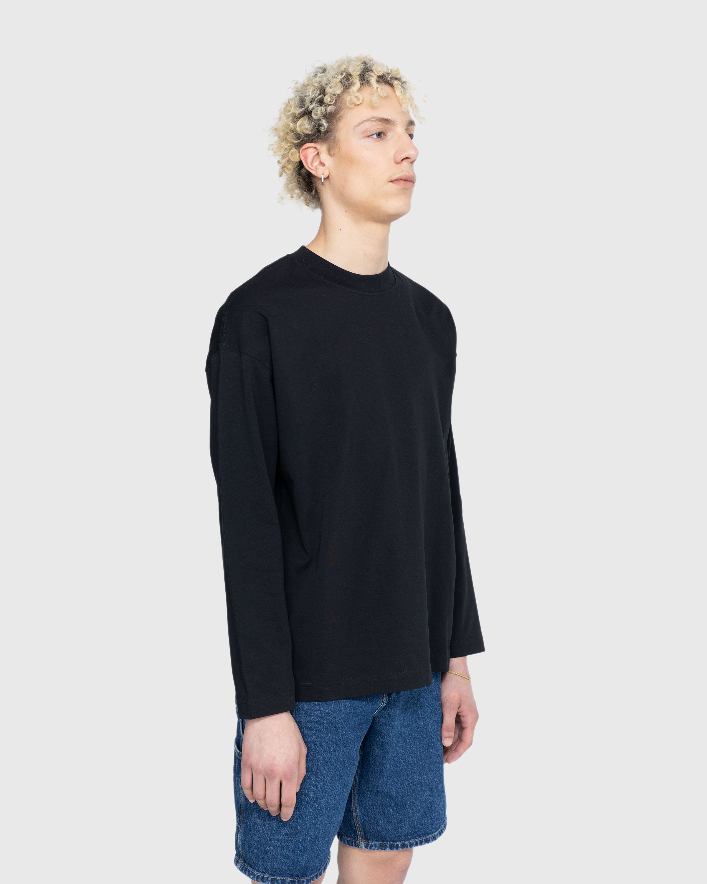 Carhartt WIP - Link Script Longsleeve T-Shirt Black/White - Clothing - Black - Image 4