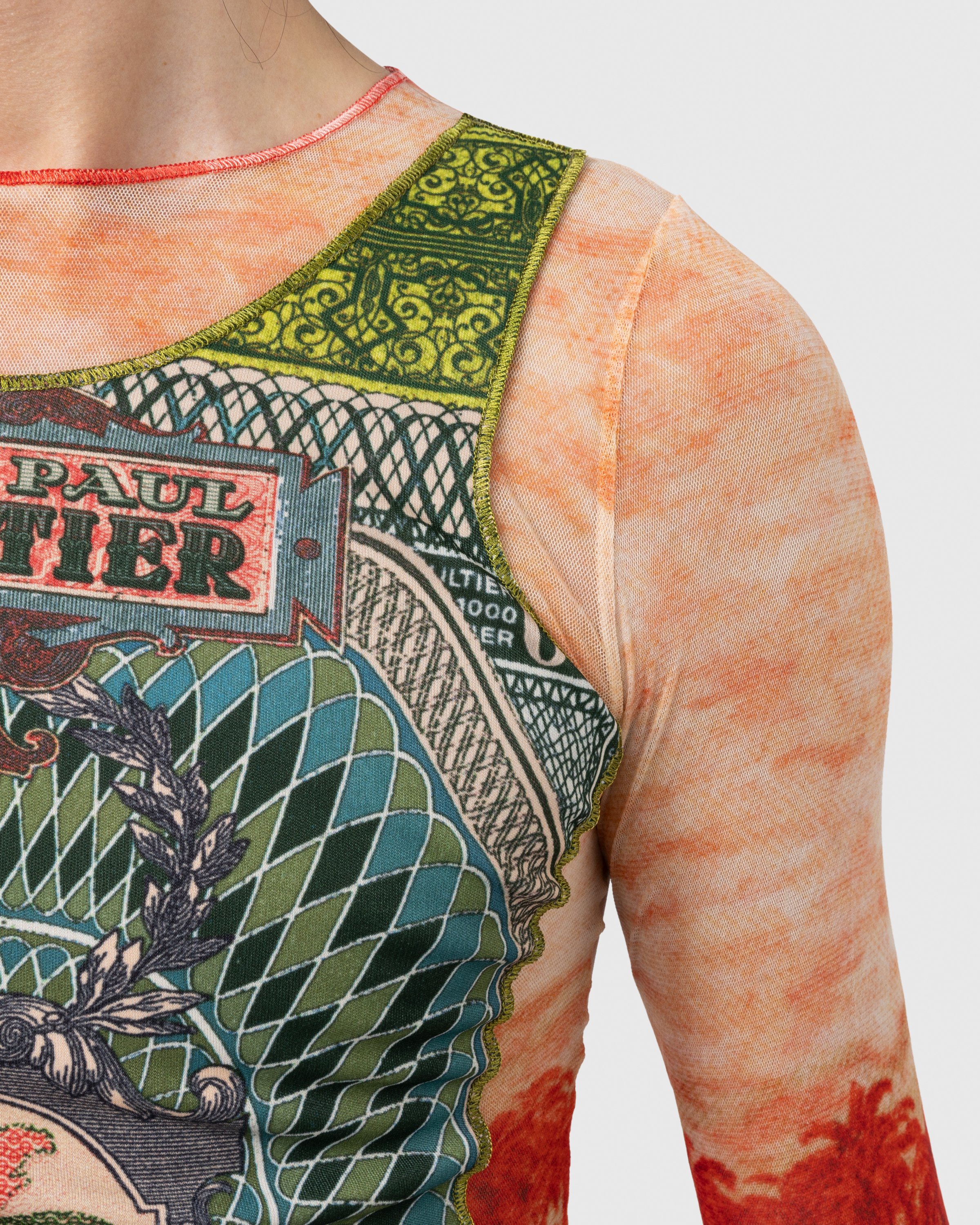 Jean Paul Gaultier - Banknote and Palm Tree Print Top Multi - Clothing - Green - Image 4