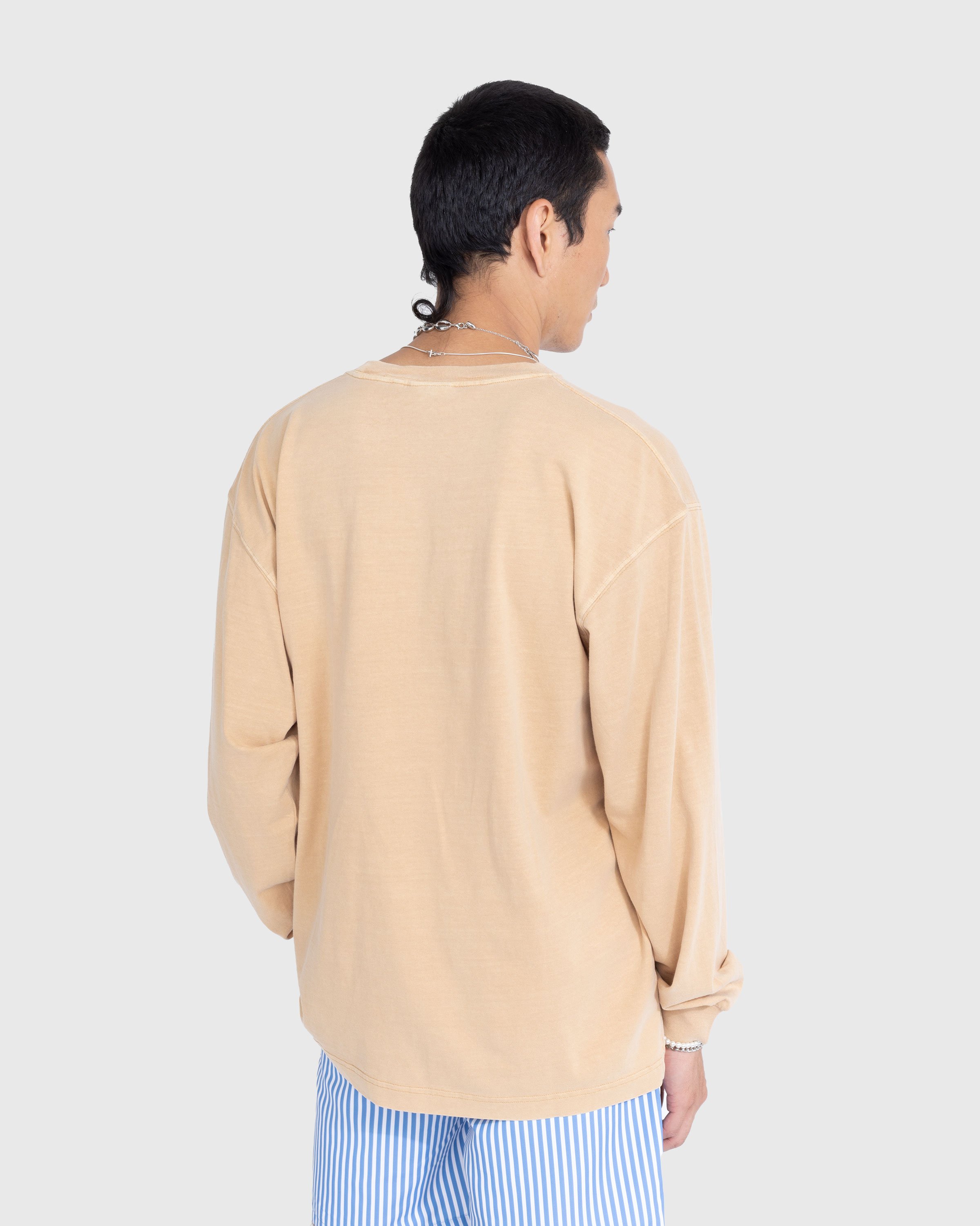 Carhartt WIP - Nelson Longsleeve T-Shirt Garment-Dyed Dusty Hamilton Brown - Clothing - Brown - Image 3