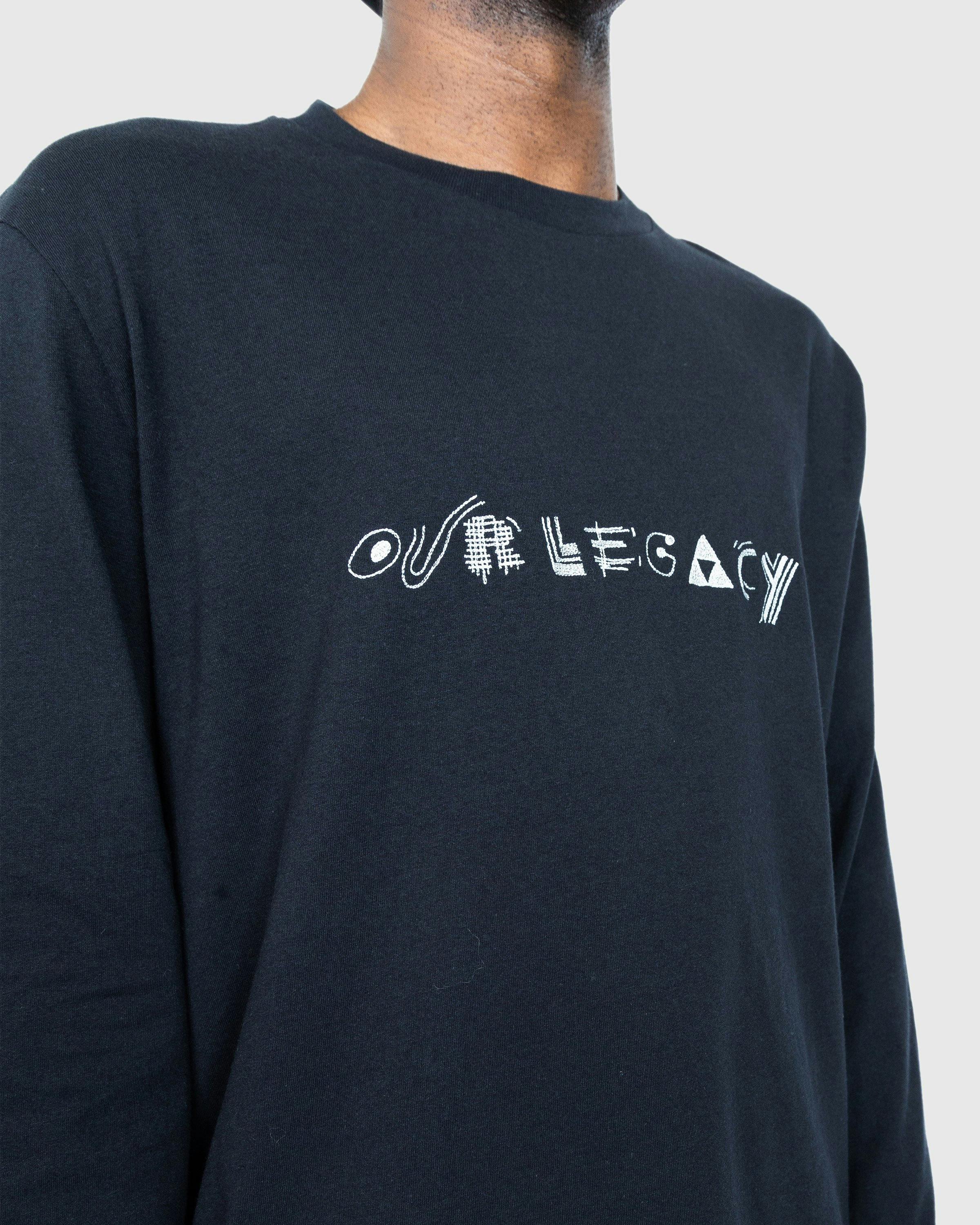 OUR LEGACY Box Longsleeve シャツ Our Legacy - Box Longsleeve White Abstract Embroidery