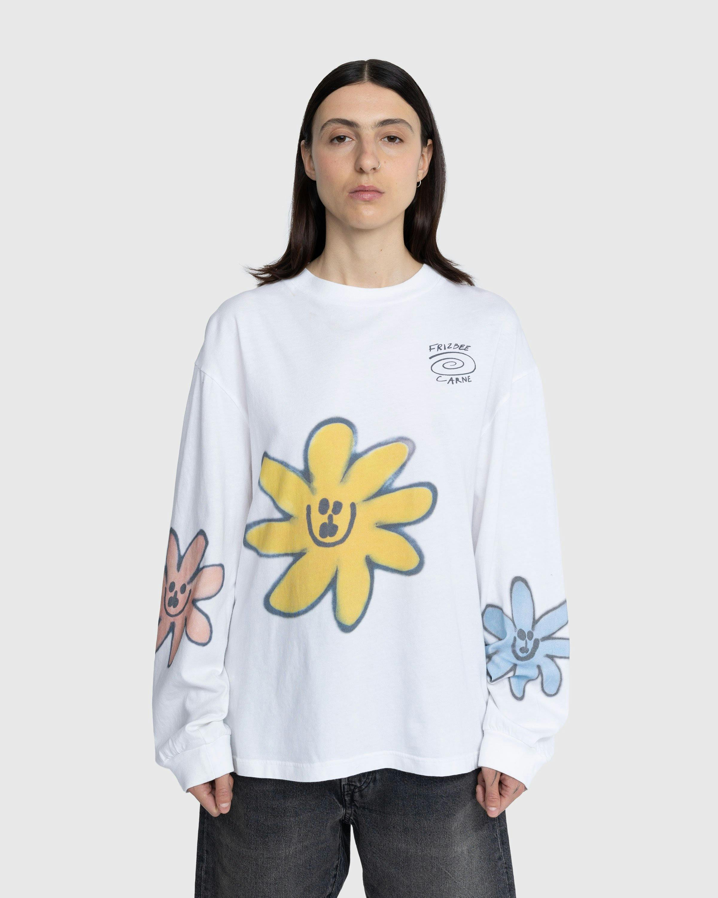 Carne Bollente x Frizbee Ceramics - Laid On Frizbee Longsleeve White - Clothing - White - Image 2