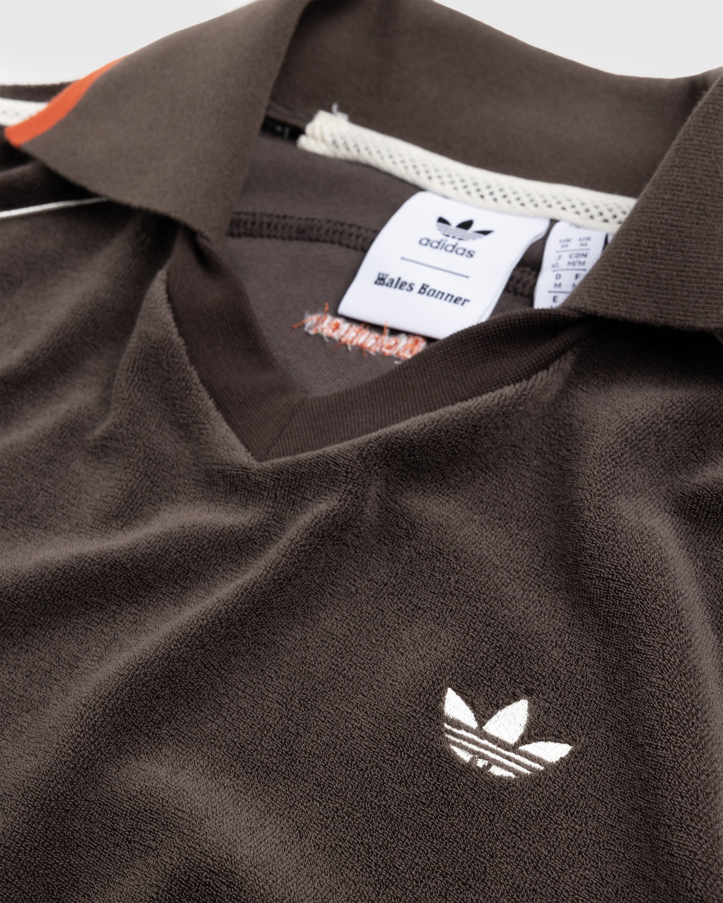 Adidas x Wales Bonner - Logo Embroidered Longsleeve Dark Brown - Clothing - Brown - Image 5