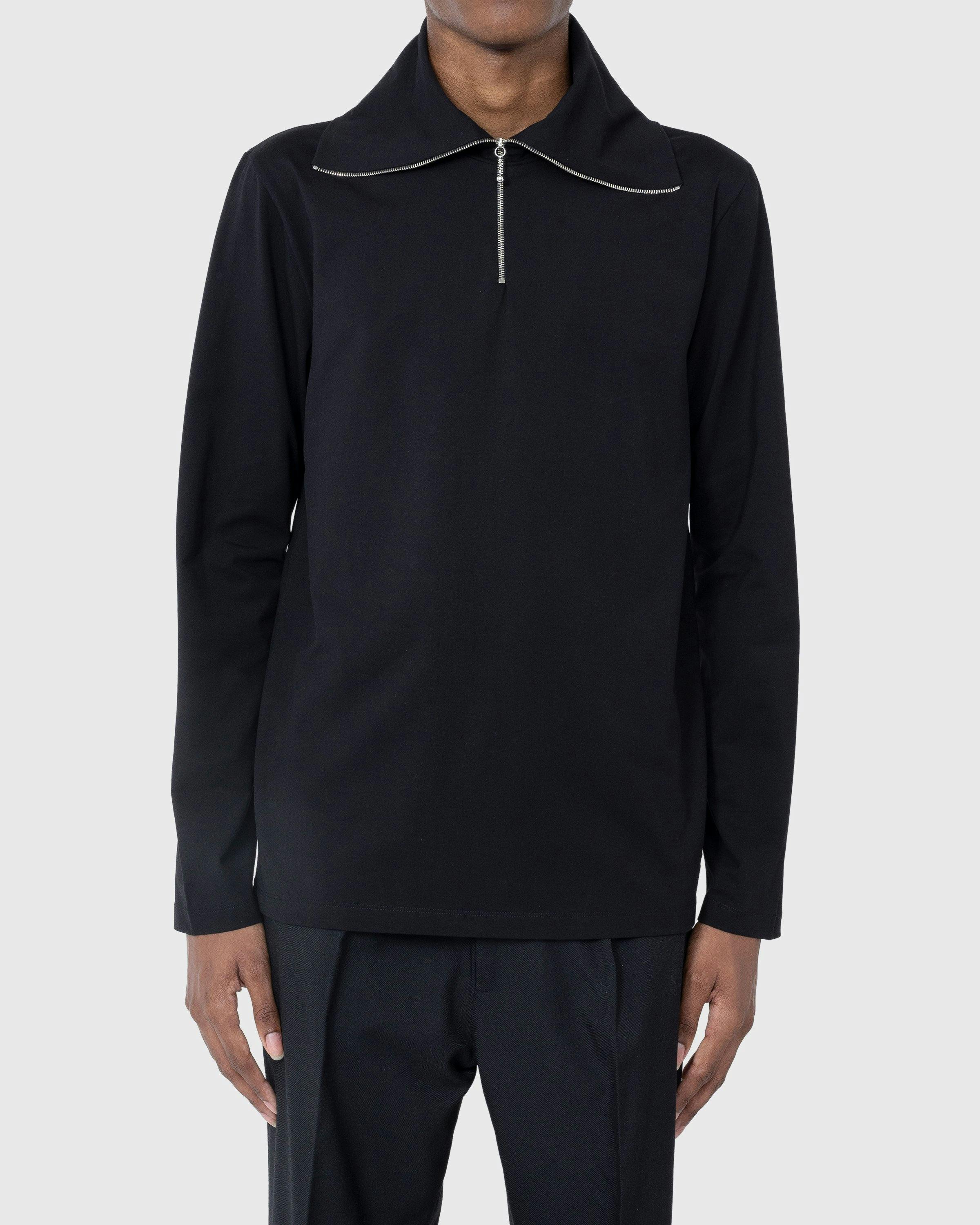 Jil Sander - Zip-Up Longsleeve Black - Clothing - Black - Image 2