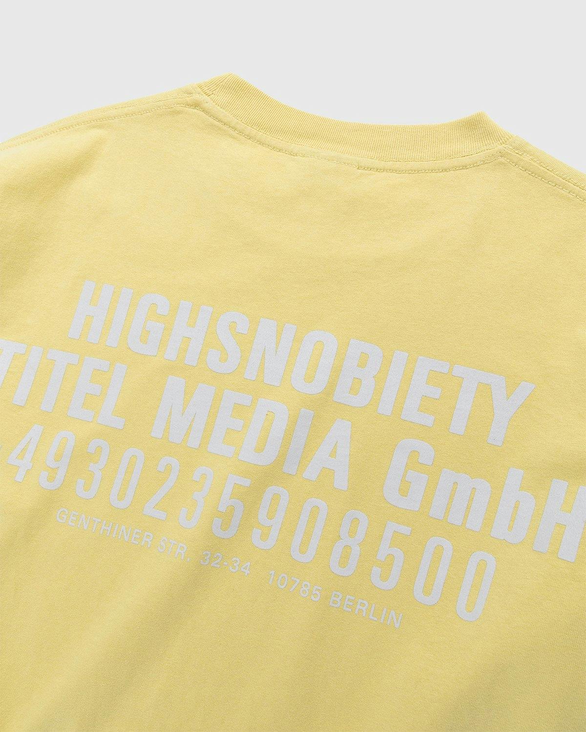 Highsnobiety - Titel Media GmbH Longsleeve Lemon - Clothing - Yellow - Image 3