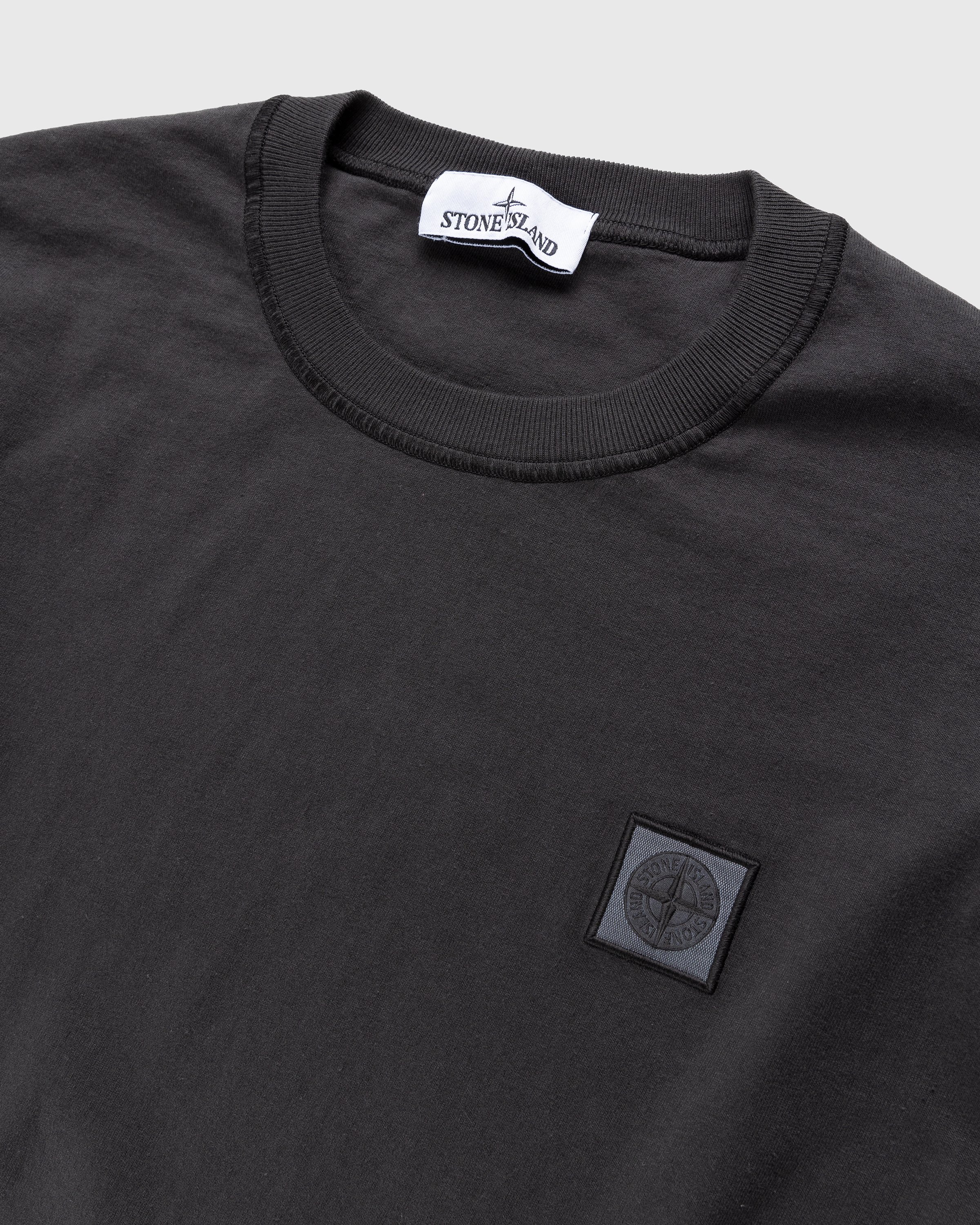 Stone Island - Fissato Longsleeve T-Shirt Charcoal - Clothing - Grey - Image 3