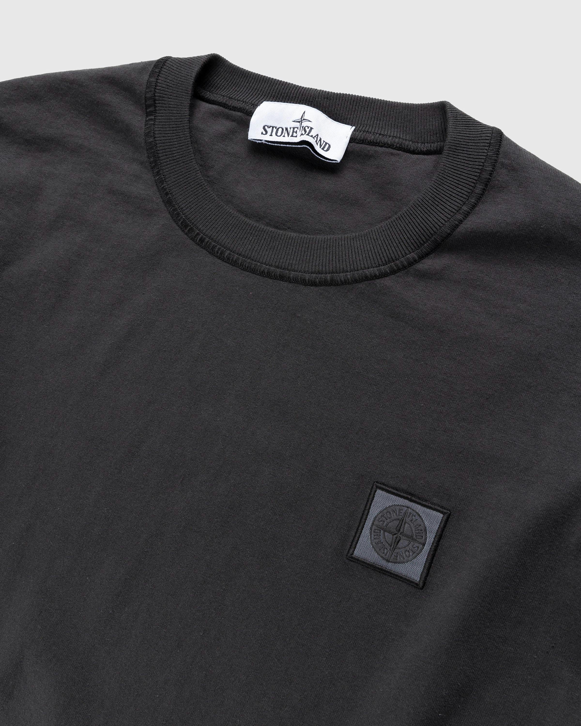 Stone Island - Fissato Longsleeve T-Shirt Charcoal - Clothing - Grey - Image 3