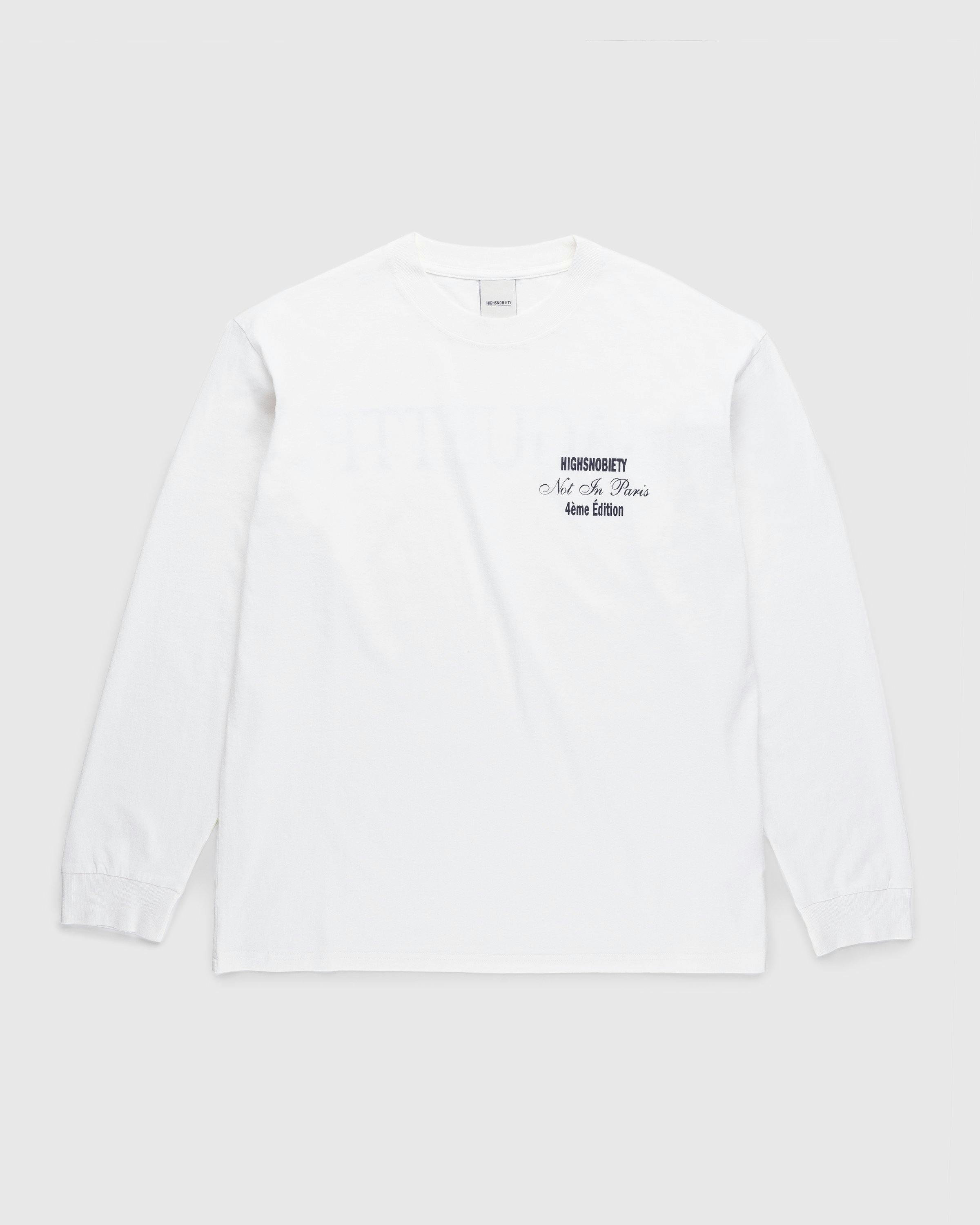 Highsnobiety - Not In Paris 4 Baguette Longsleeve White - Clothing - White - Image 2