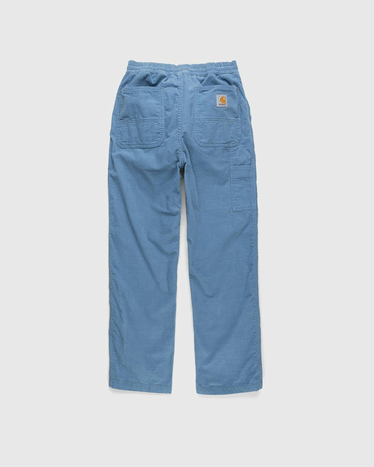 Carhartt WIP - Flint Pant Icy Water Rinsed - Clothing - Blue - Image 2