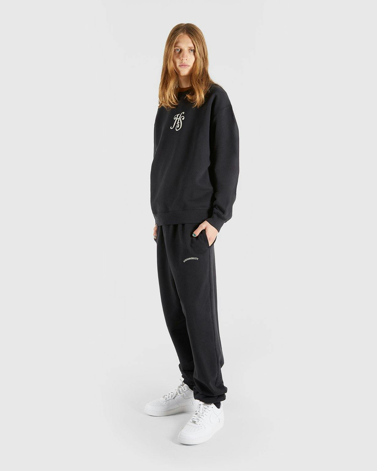 Highsnobiety - Logo Fleece Staples Pants Black - Clothing - Black - Image 6