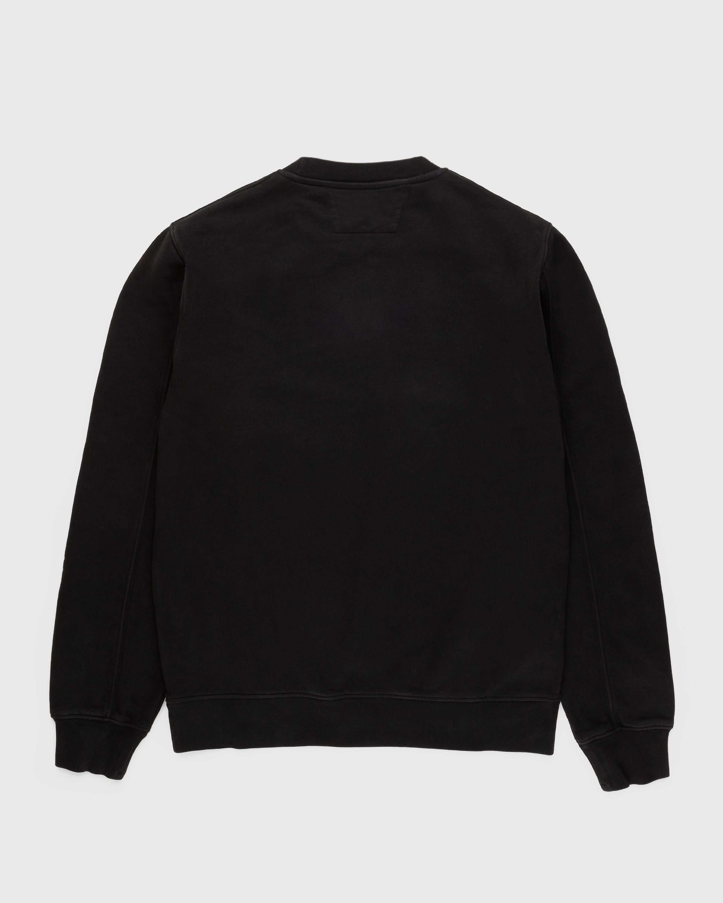 C.P. Company - Diagonal Raised Fleece Crewneck Sweatshirt Black - Clothing - Black - Image 2