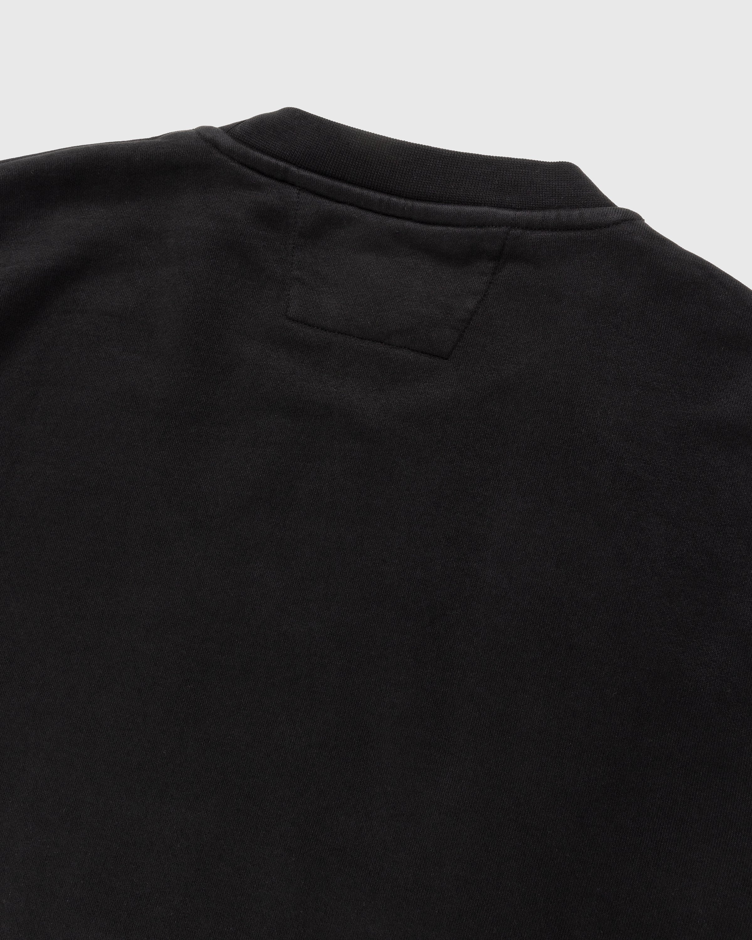C.P. Company - Diagonal Raised Fleece Crewneck Sweatshirt Black - Clothing - Black - Image 4