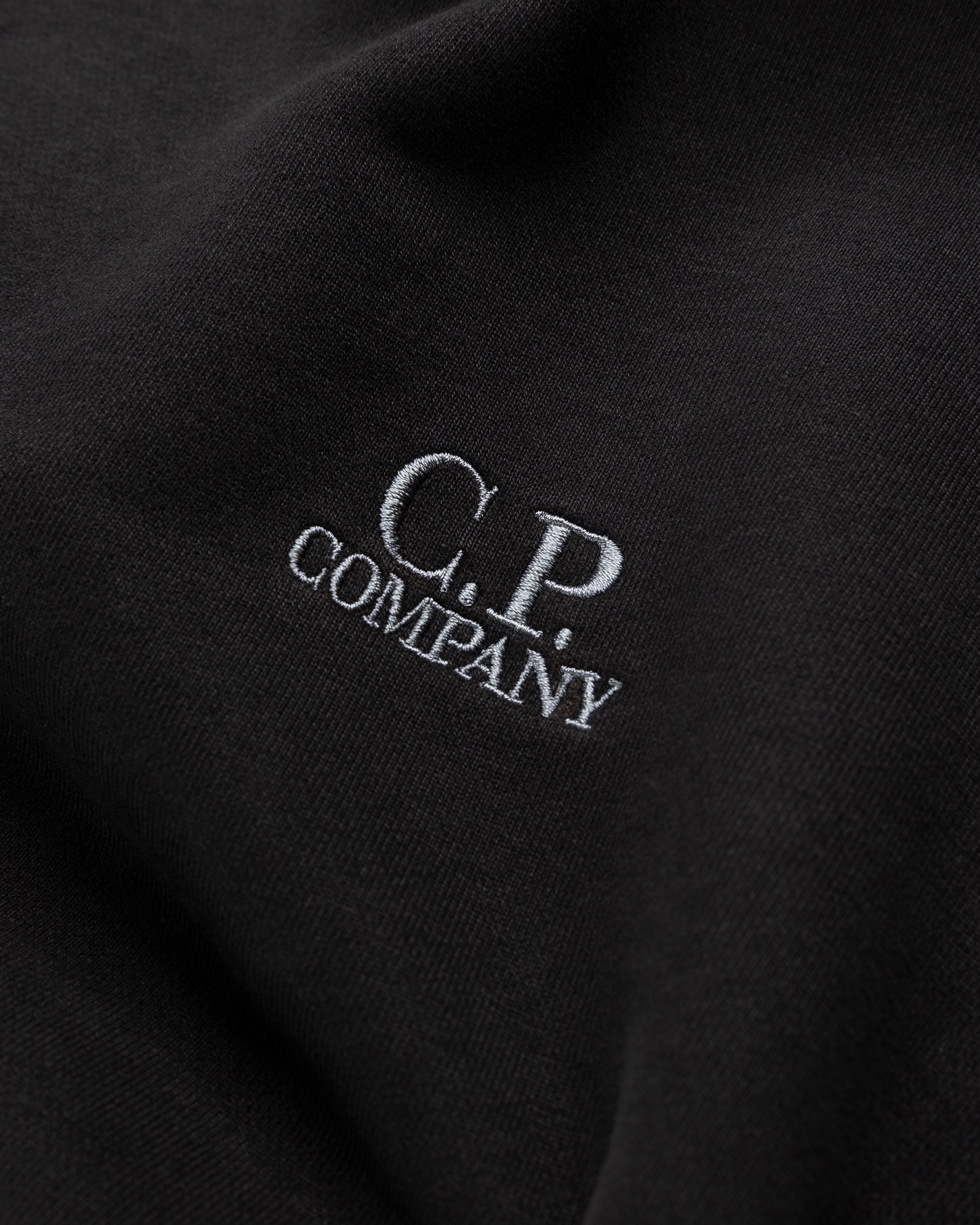 C.P. Company - Diagonal Raised Fleece Crewneck Sweatshirt Black - Clothing - Black - Image 5