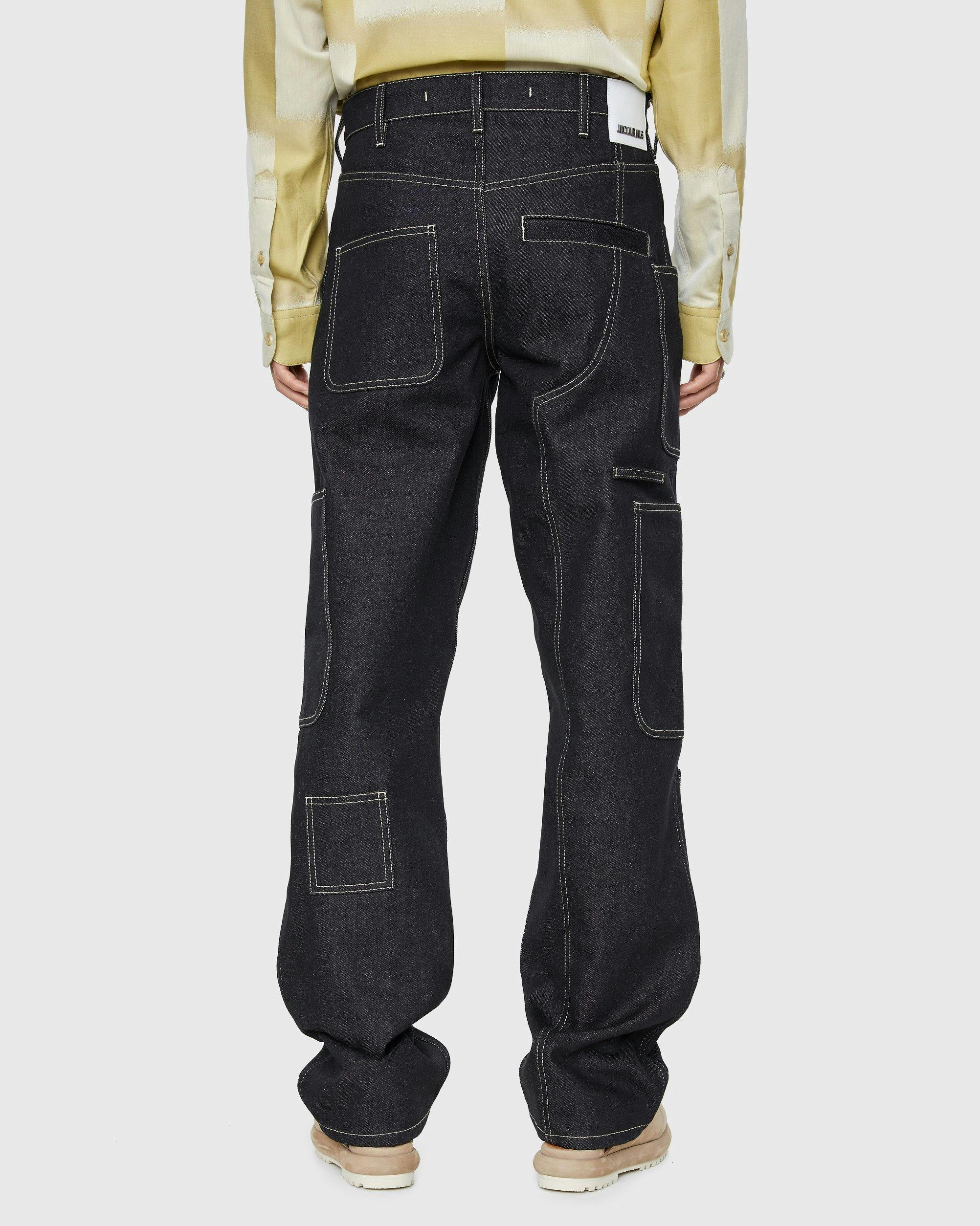 JACQUEMUS - Le De Nimes Poches Dark Blue - Clothing - Blue - Image 4