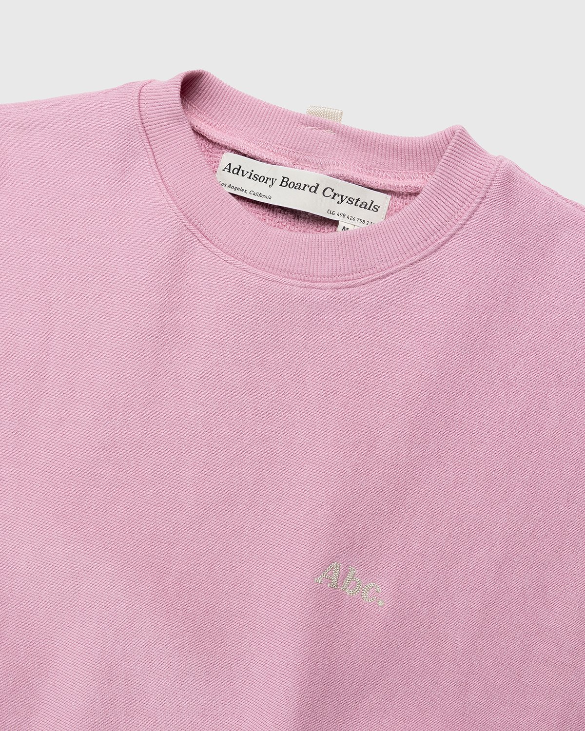 Abc. - French Terry Crewneck Sweatshirt Morganite - Clothing - Pink - Image 3