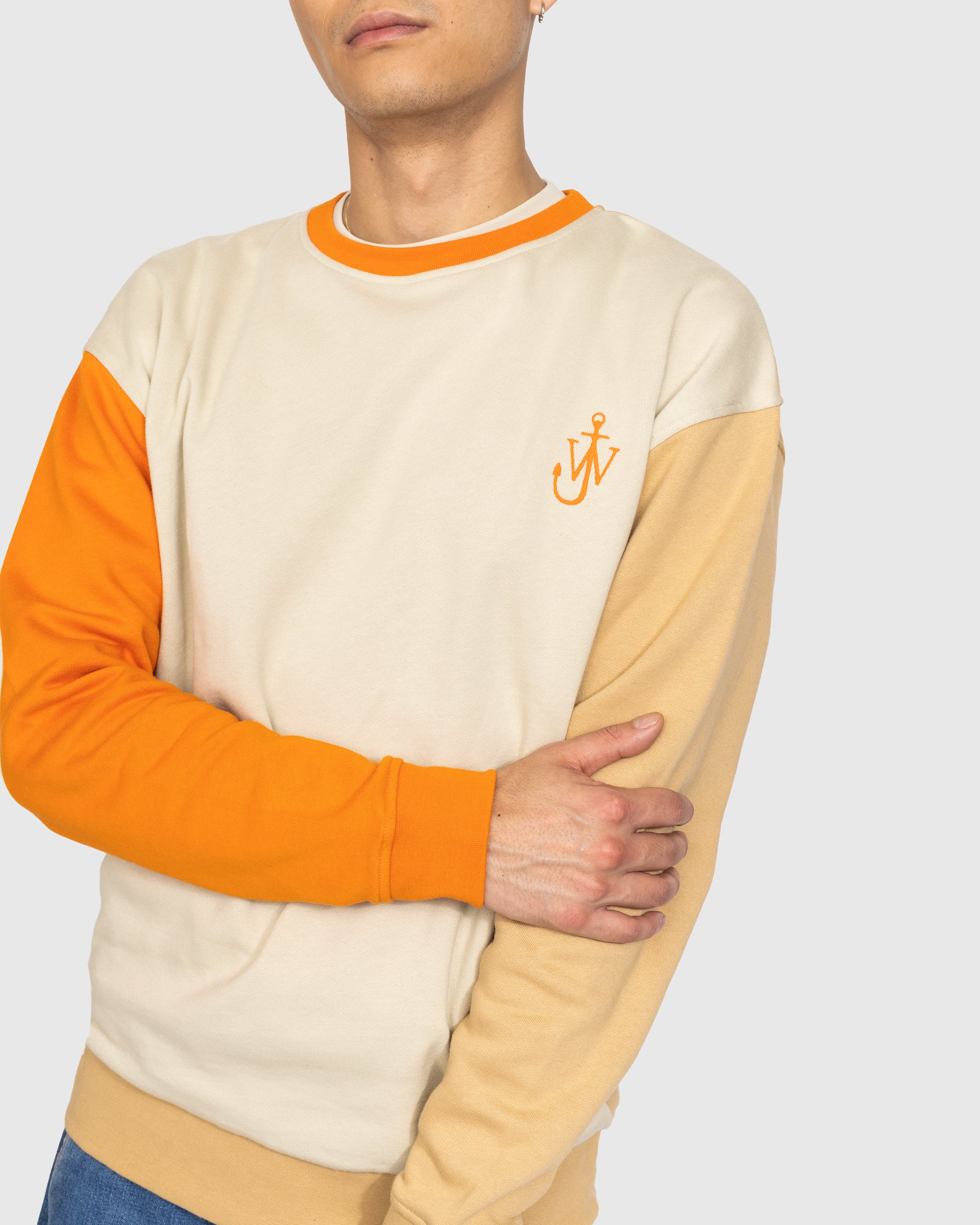 J.W. Anderson - Color Block Sweatshirt Beige - Clothing - Beige - Image 4