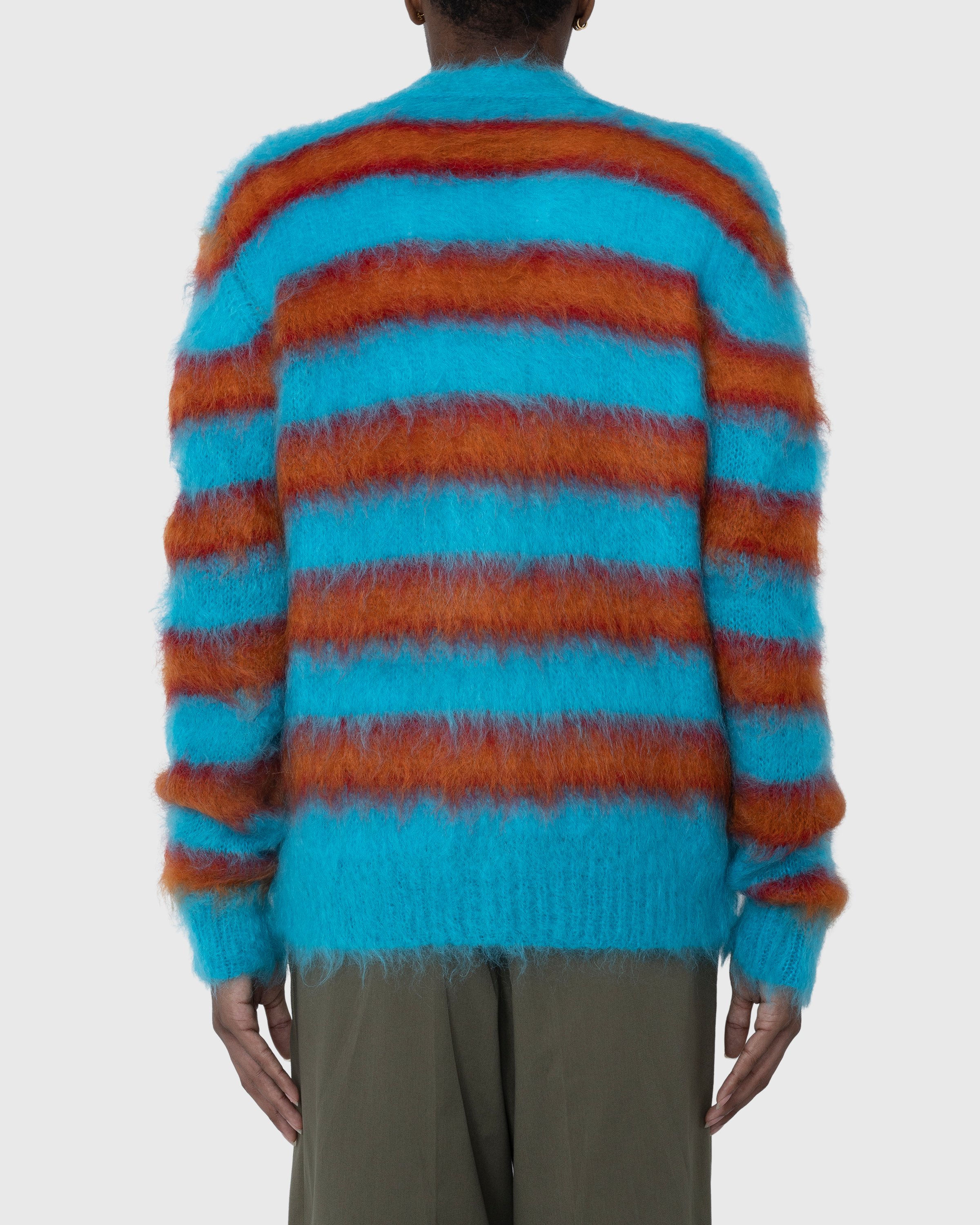 Marni - Striped Mohair Cardigan Multi - Clothing - Multi - Image 4