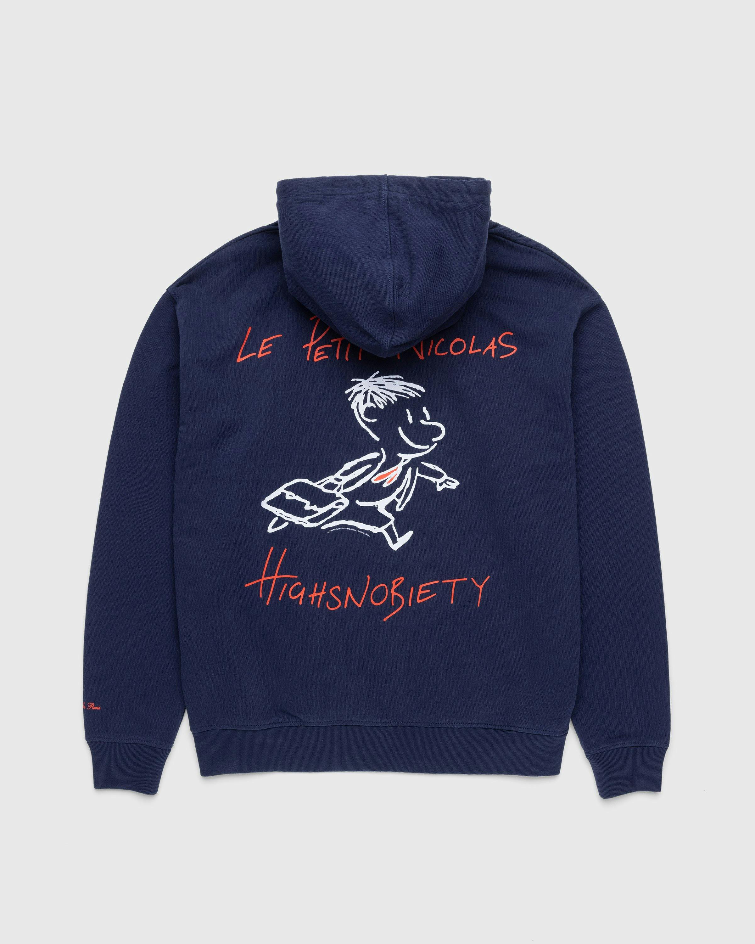 Le Petit Nicolas x Highsnobiety - Hoodie Navy Blue - Clothing - Blue - Image 1