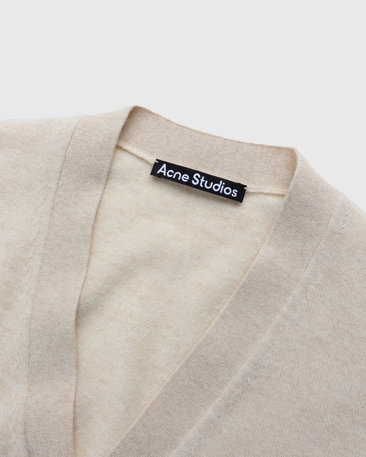 Acne Studios - Knit Wool Cardigan Beige - Clothing - Beige - Image 3