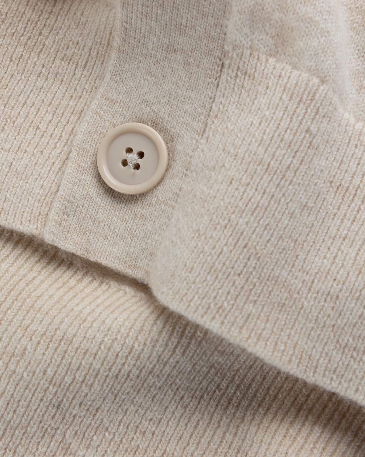 Acne Studios - Knit Wool Cardigan Beige - Clothing - Beige - Image 4