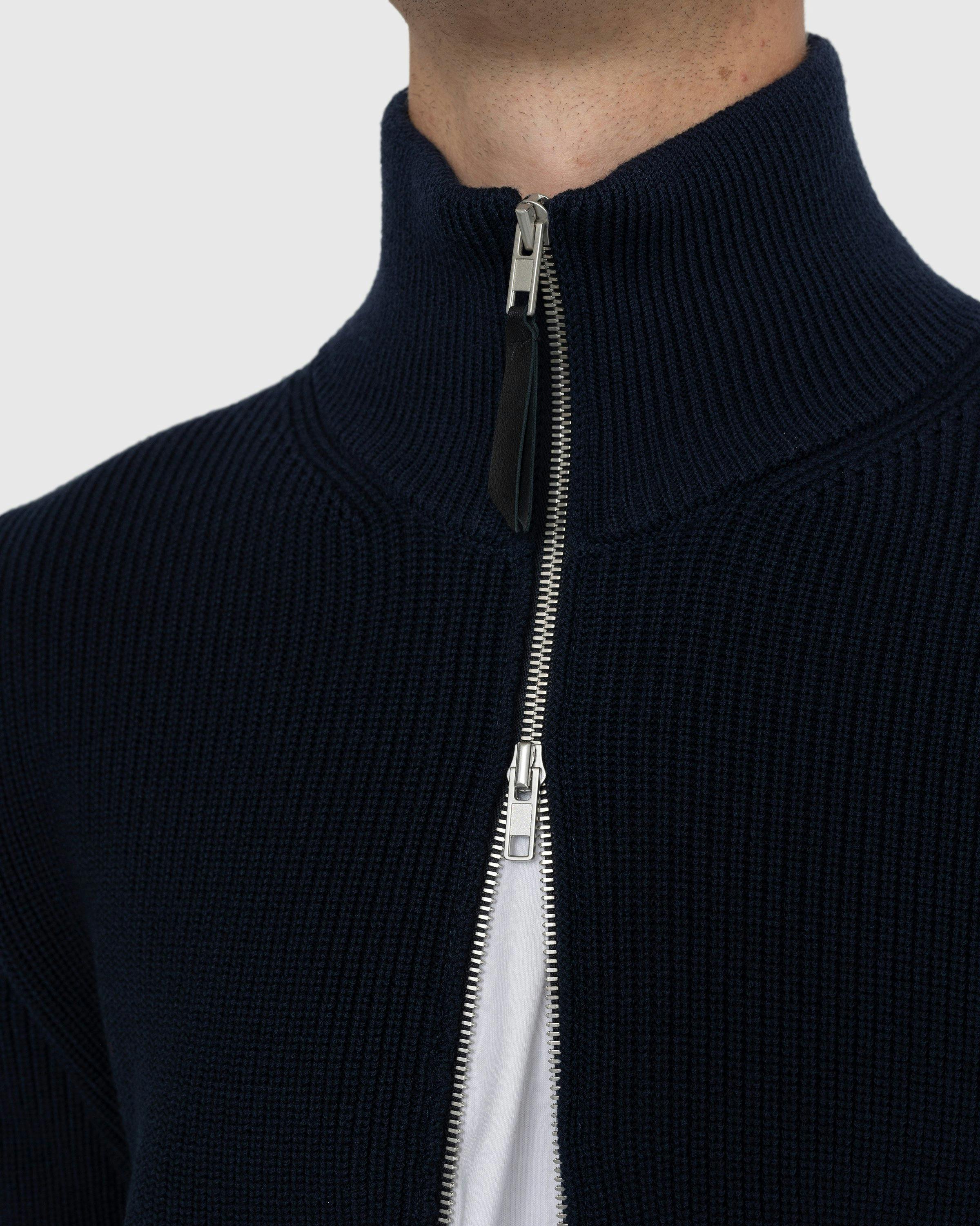 Maison Margiela - Zip Cardigan Navy - Clothing - Blue - Image 6