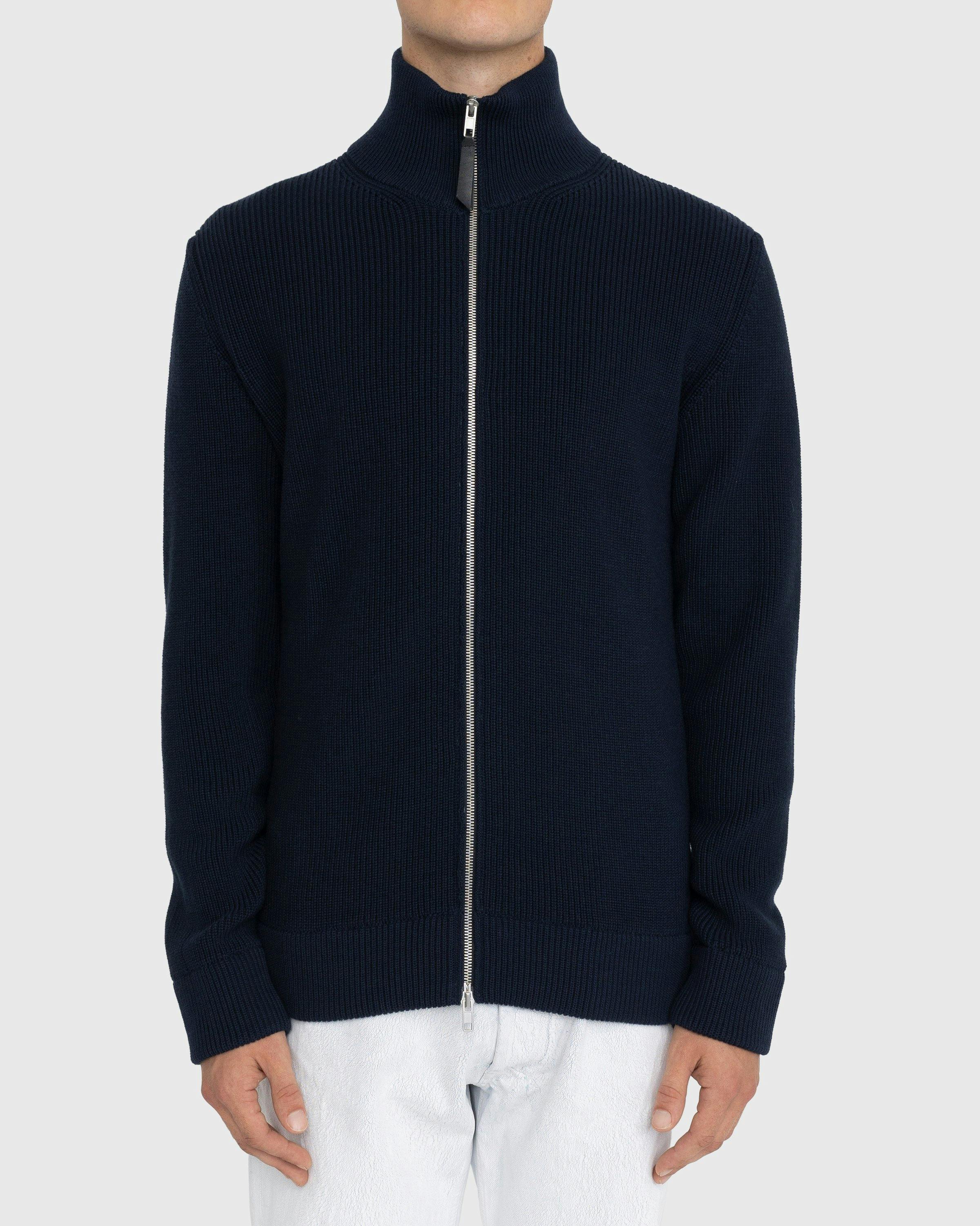 Maison Margiela - Zip Cardigan Navy - Clothing - Blue - Image 2