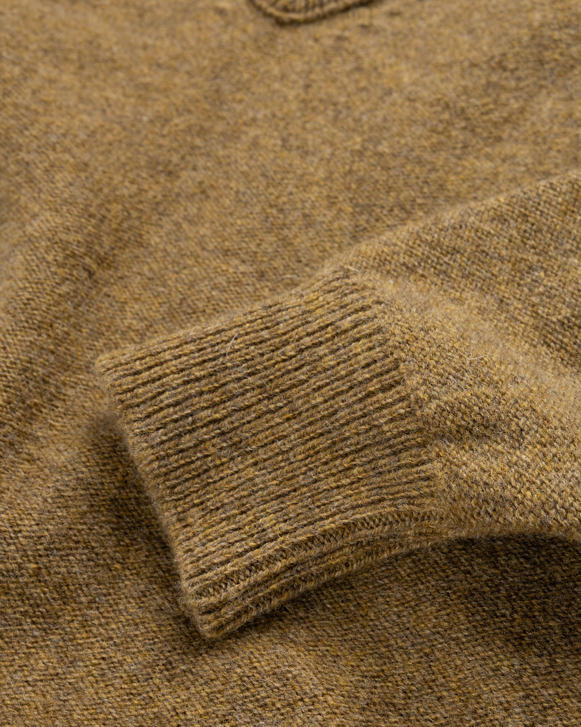 Lemaire - Wool V-Neck Sweater Dark Mustard - Clothing - Yellow - Image 6