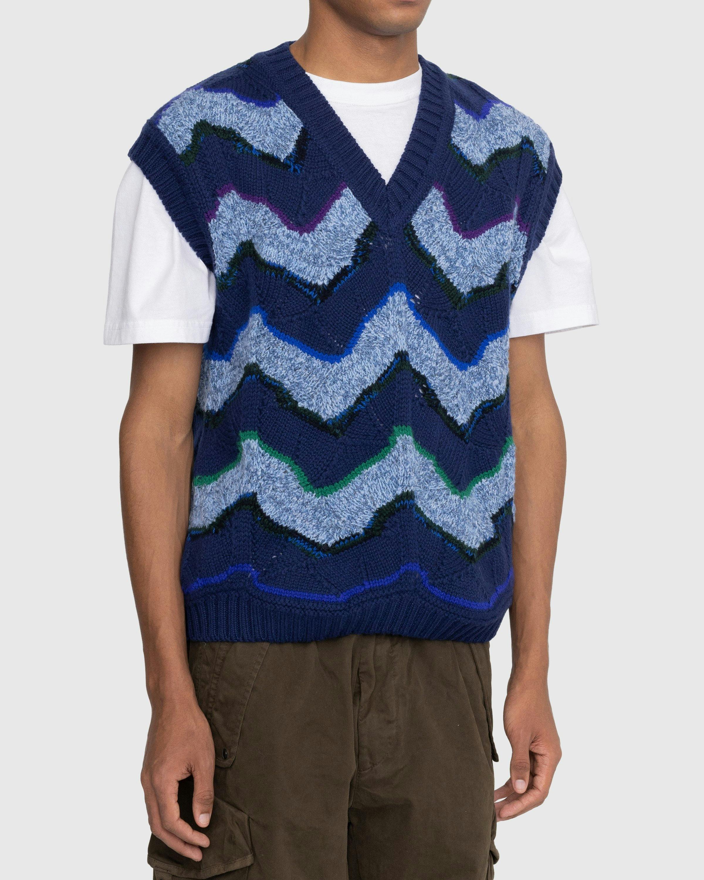 Missoni - Wavy Knit Vest Blue - Clothing - Blue - Image 3