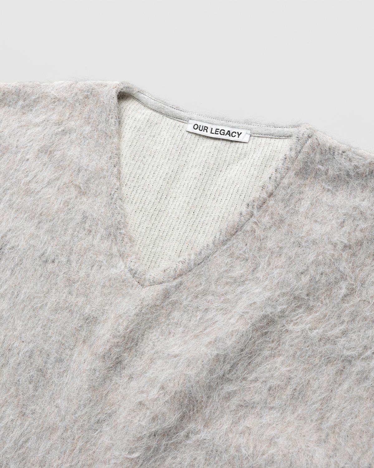 Our Legacy - Double Lock Sweater Grey Alpaca - Clothing - Grey - Image 3