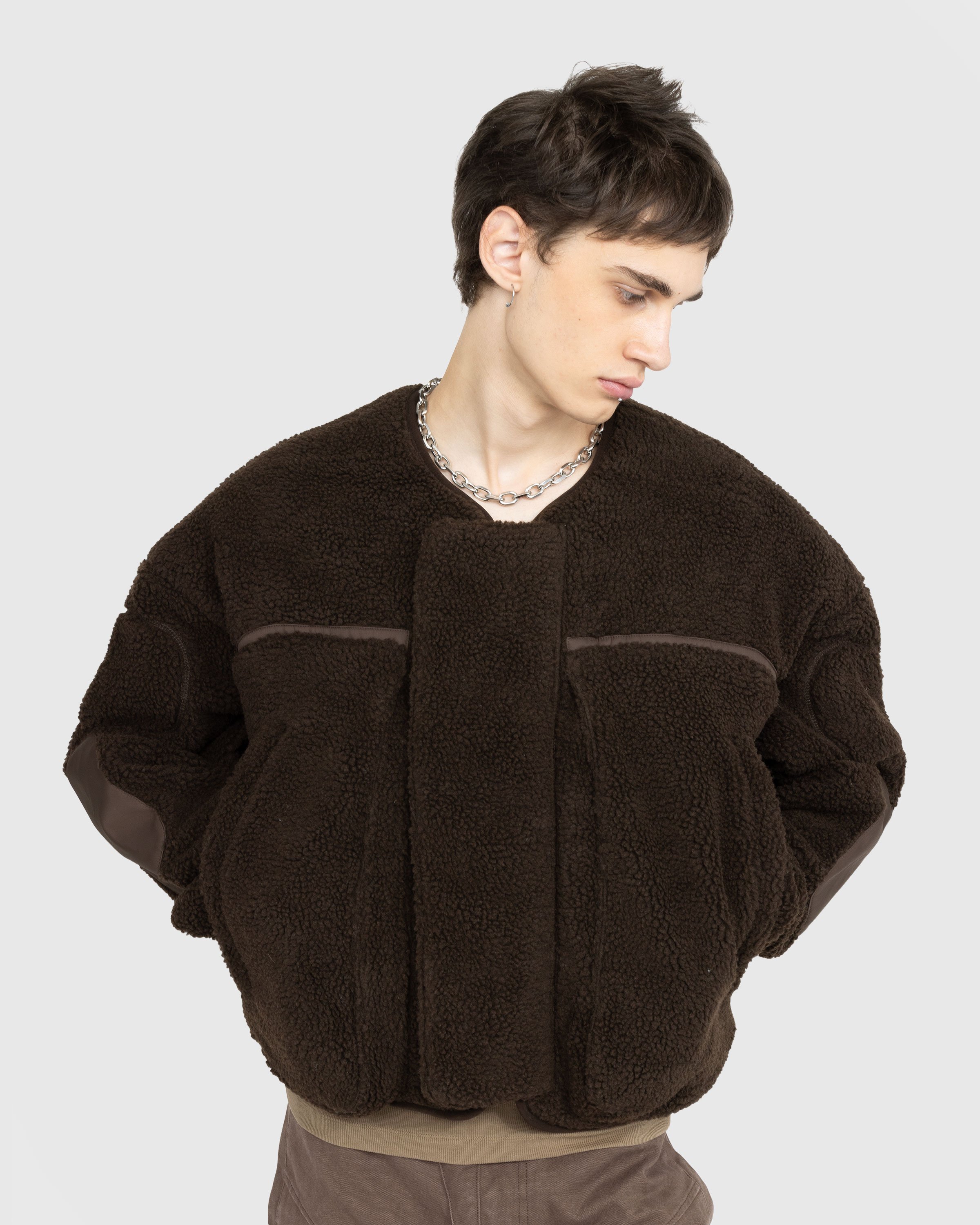 Entire Studios - Fluffy Overcoat Brown - Clothing - Brown - Image 2