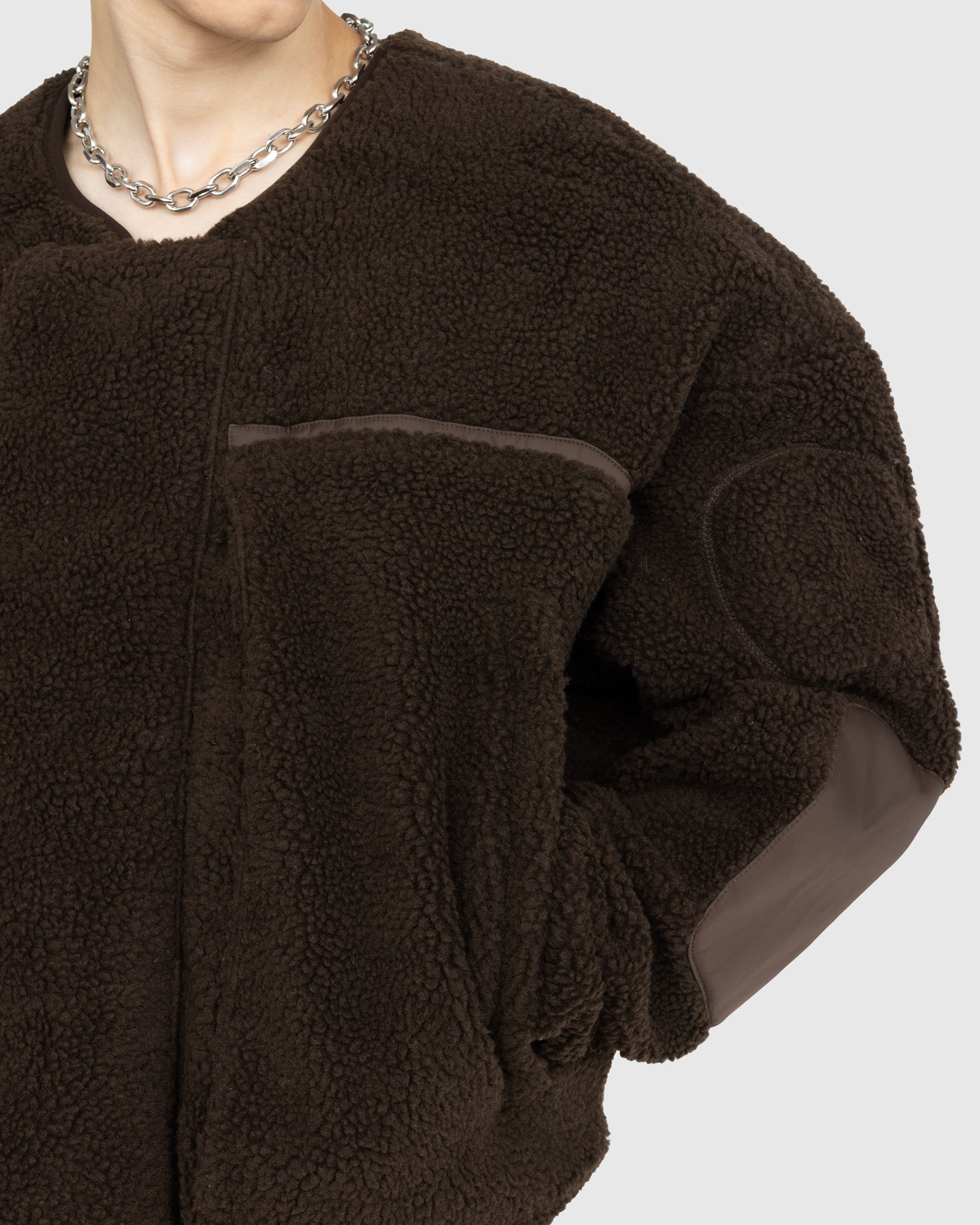 Entire Studios - Fluffy Overcoat Brown - Clothing - Brown - Image 4