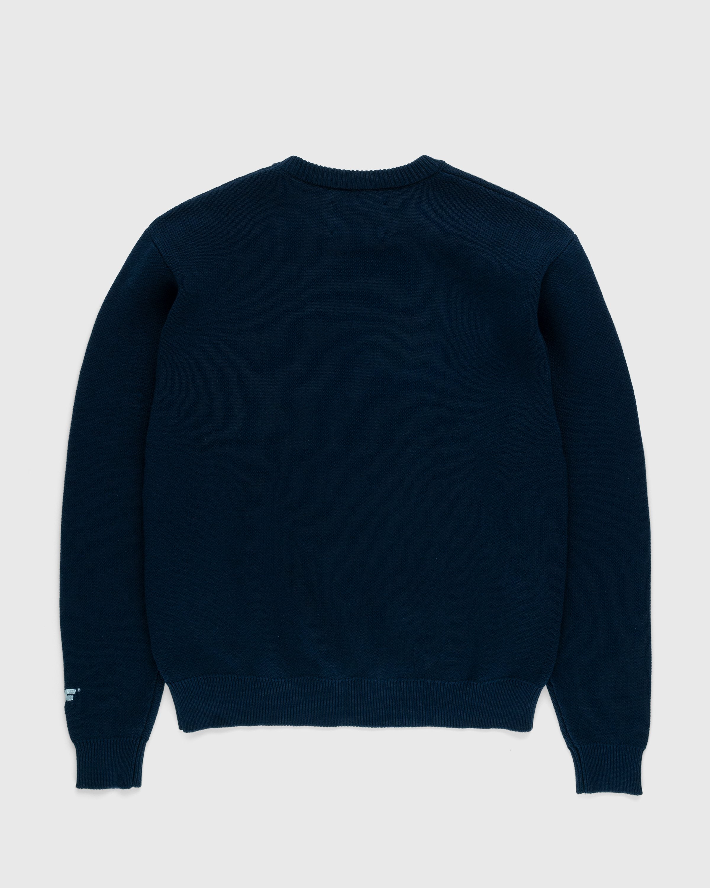 RUF x Highsnobiety - Knitted Crewneck Sweater Navy - Clothing - Blue - Image 2