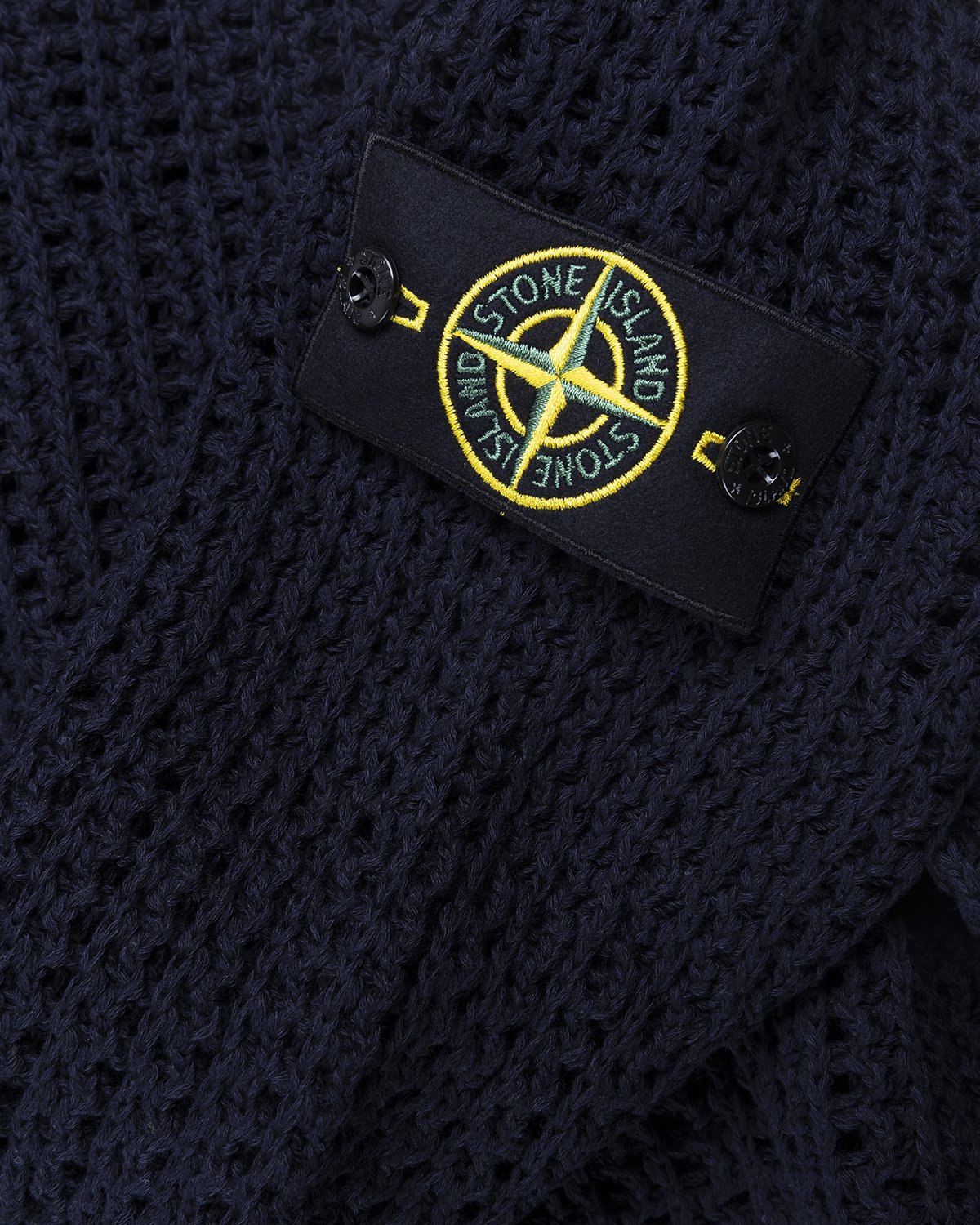 Stone Island - 528D3 Net Stitch Sweater Navy Blue - Clothing - Blue - Image 3