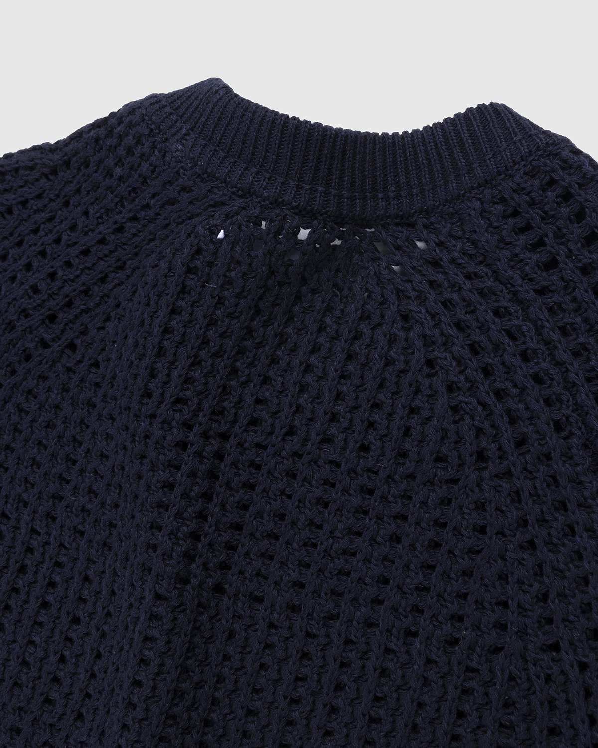 Stone Island - 528D3 Net Stitch Sweater Navy Blue - Clothing - Blue - Image 5