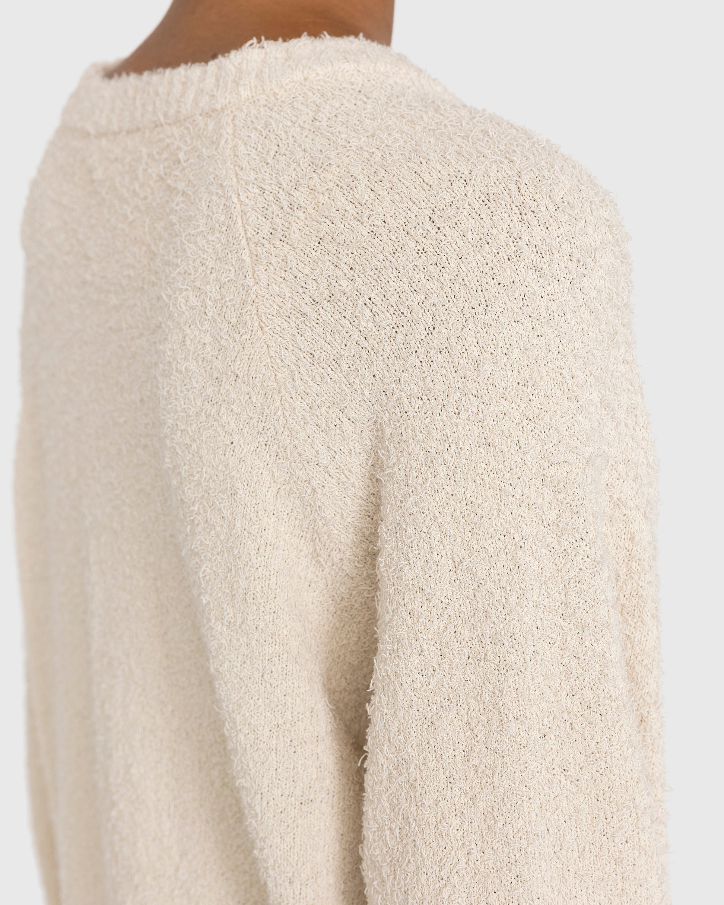 Highsnobiety - Raglan Crewneck Sweater Beige - Clothing - Beige - Image 7