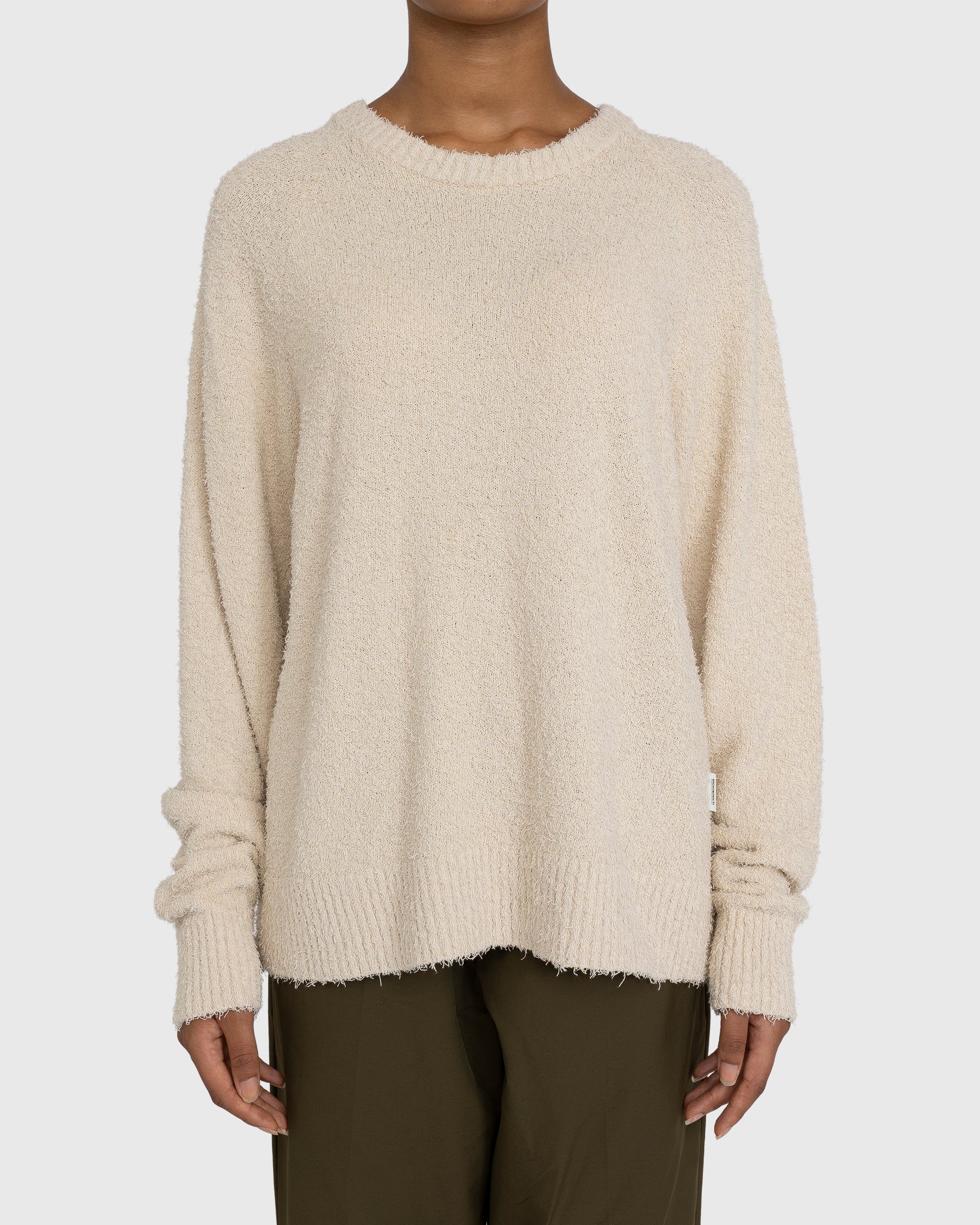 Highsnobiety - Raglan Crewneck Sweater Beige - Clothing - Beige - Image 2